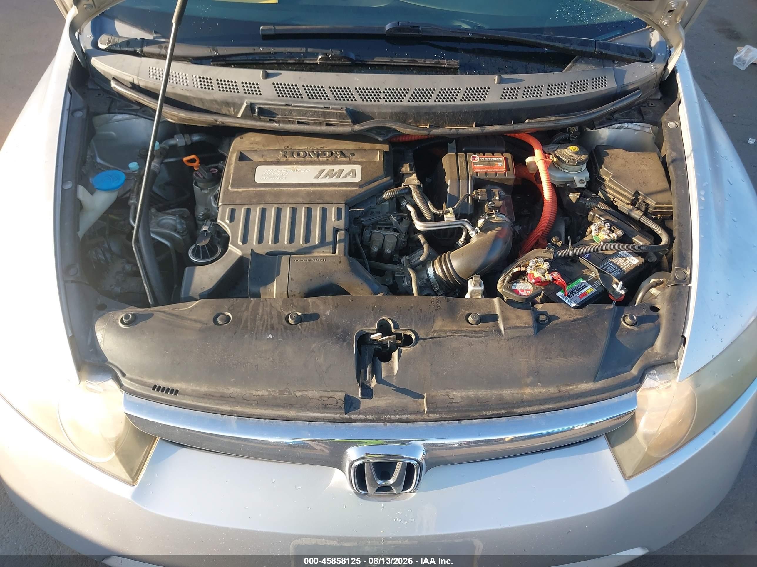 2008 Honda Civic Hybrid   Silver vin: JHMFA36238S009646