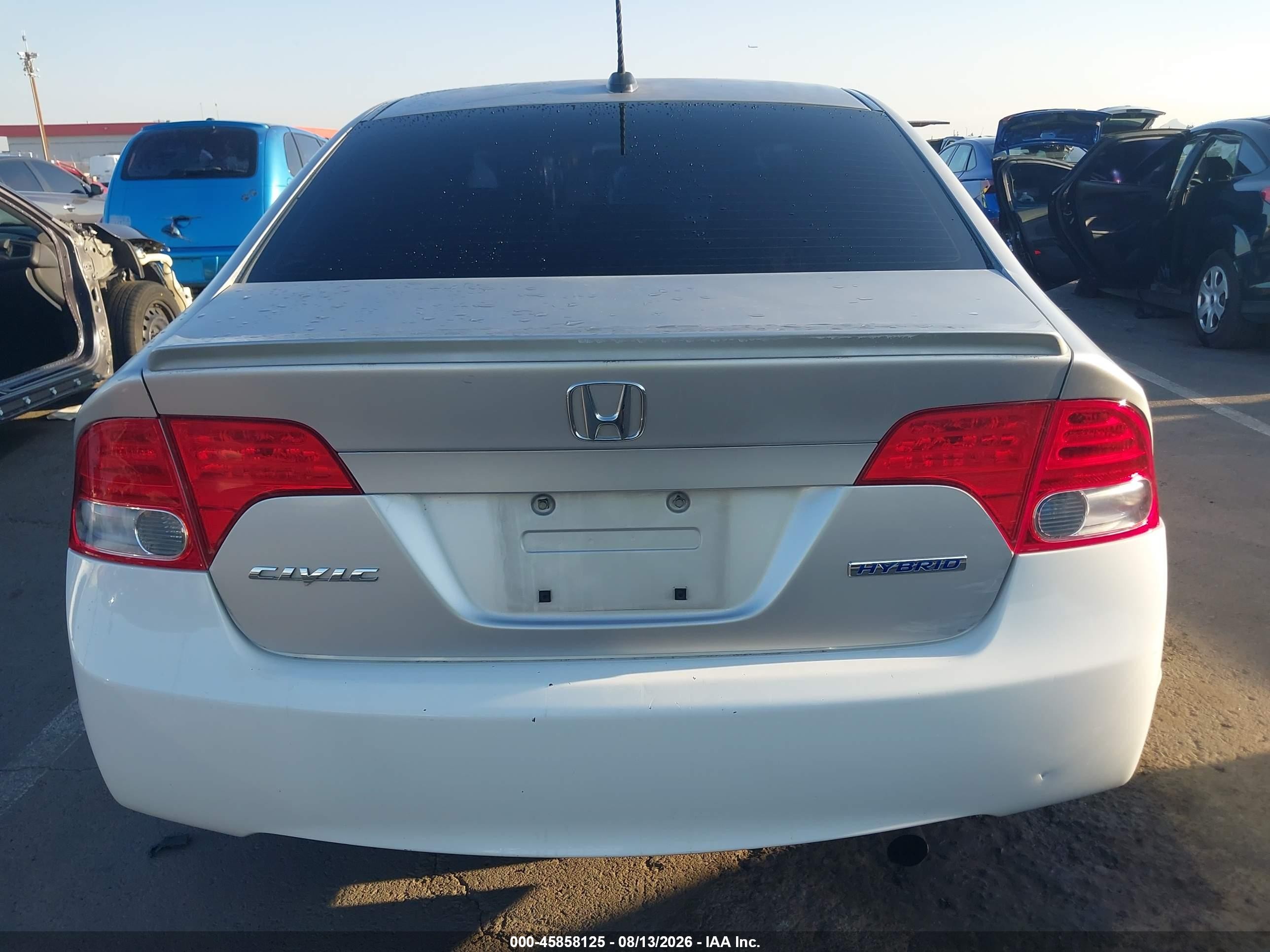 2008 Honda Civic Hybrid   Silver vin: JHMFA36238S009646