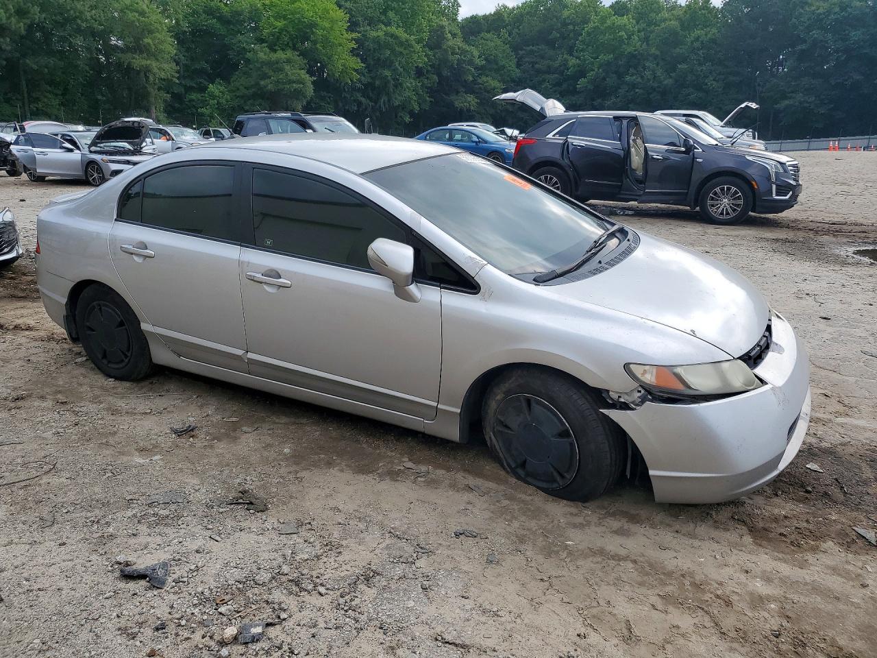2008 Honda Civic Hybrid Silver vin: JHMFA36238S011865