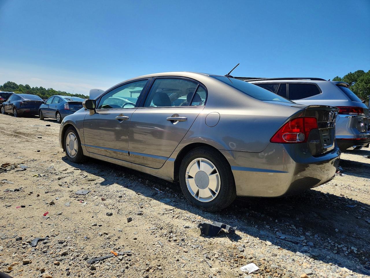 2008 Honda Civic Hybrid Tan vin: JHMFA36238S019674