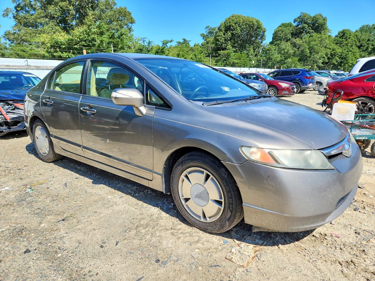 2008 Honda Civic Hybrid Tan vin: JHMFA36238S019674