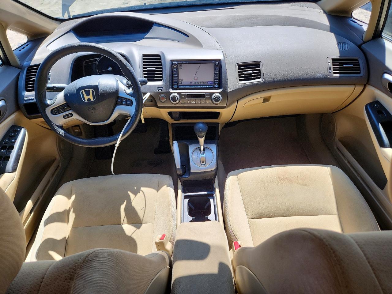 2008 Honda Civic Hybrid Tan vin: JHMFA36238S019674