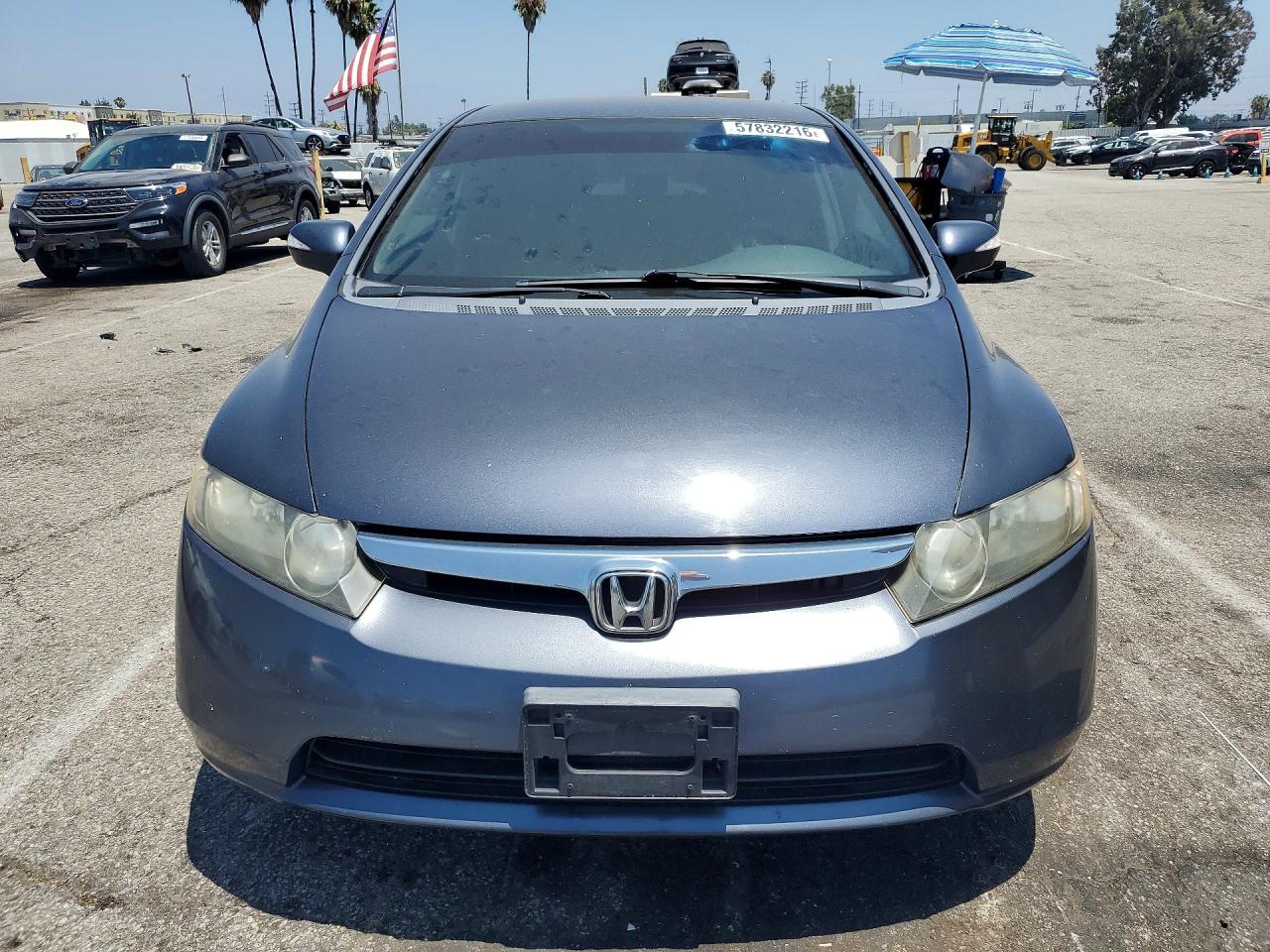2008 Honda Civic Hybrid Gray vin: JHMFA36238S026947