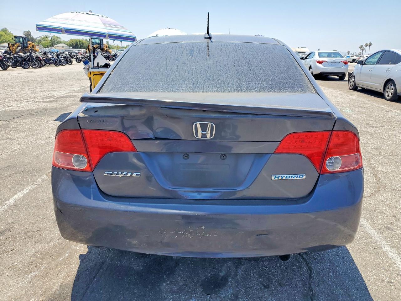 2008 Honda Civic Hybrid Gray vin: JHMFA36238S026947
