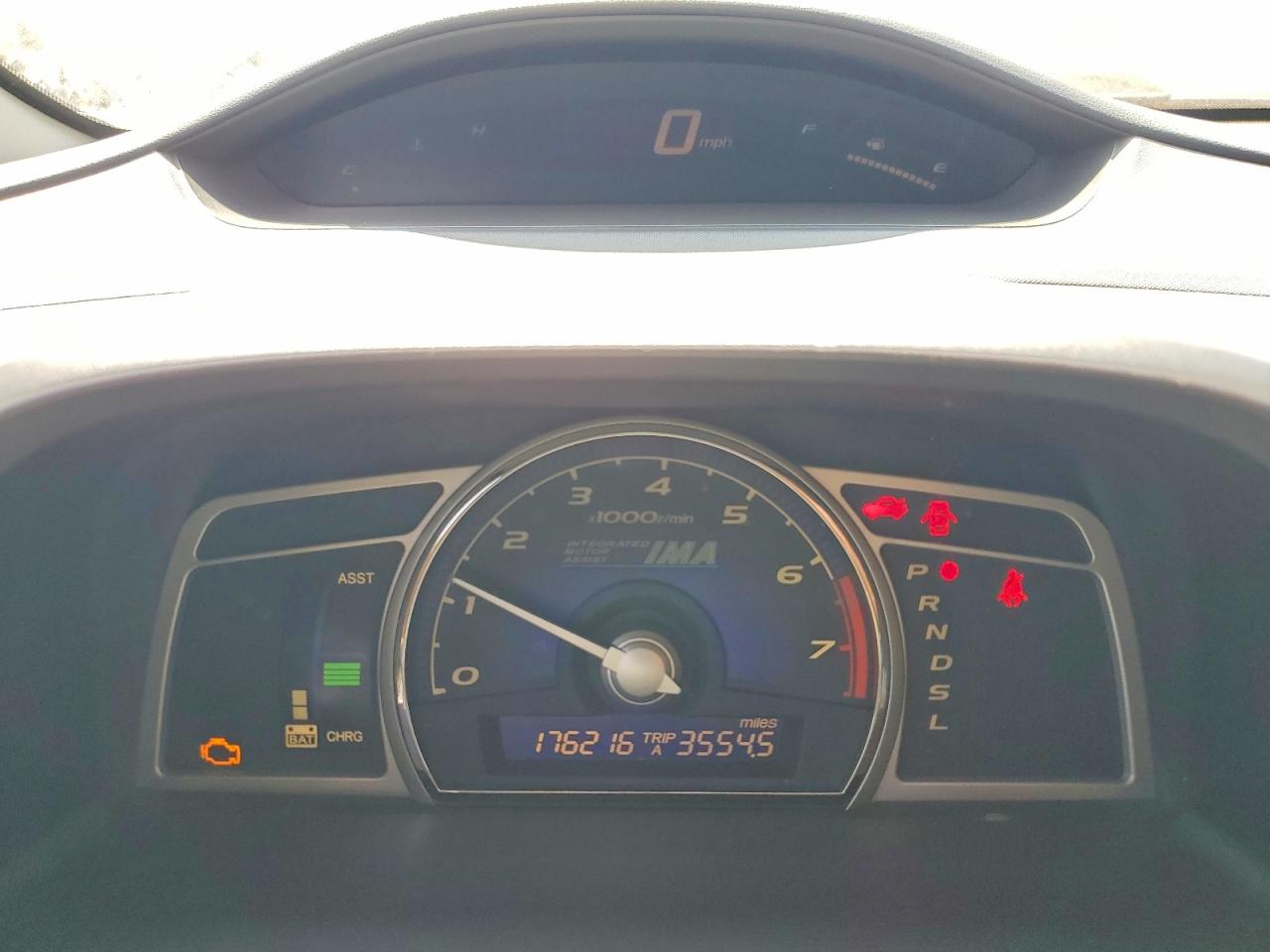 2008 Honda Civic Hybrid Gray vin: JHMFA36238S026947