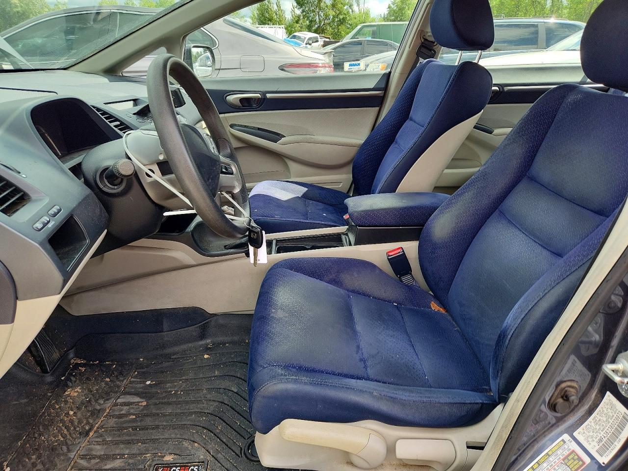 2008 Honda Civic Hybrid Gray vin: JHMFA36238S028973