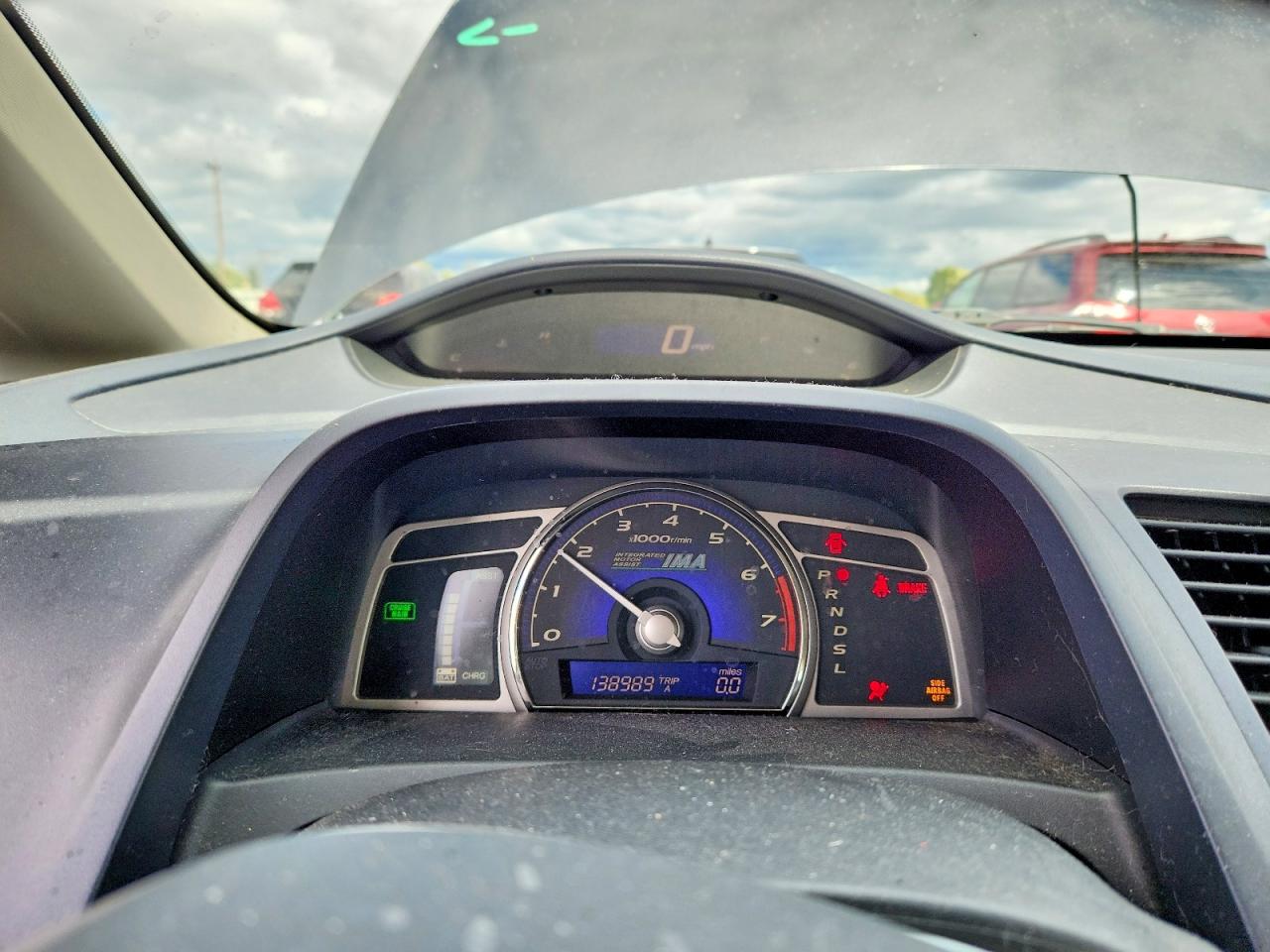 2008 Honda Civic Hybrid Gray vin: JHMFA36238S028973