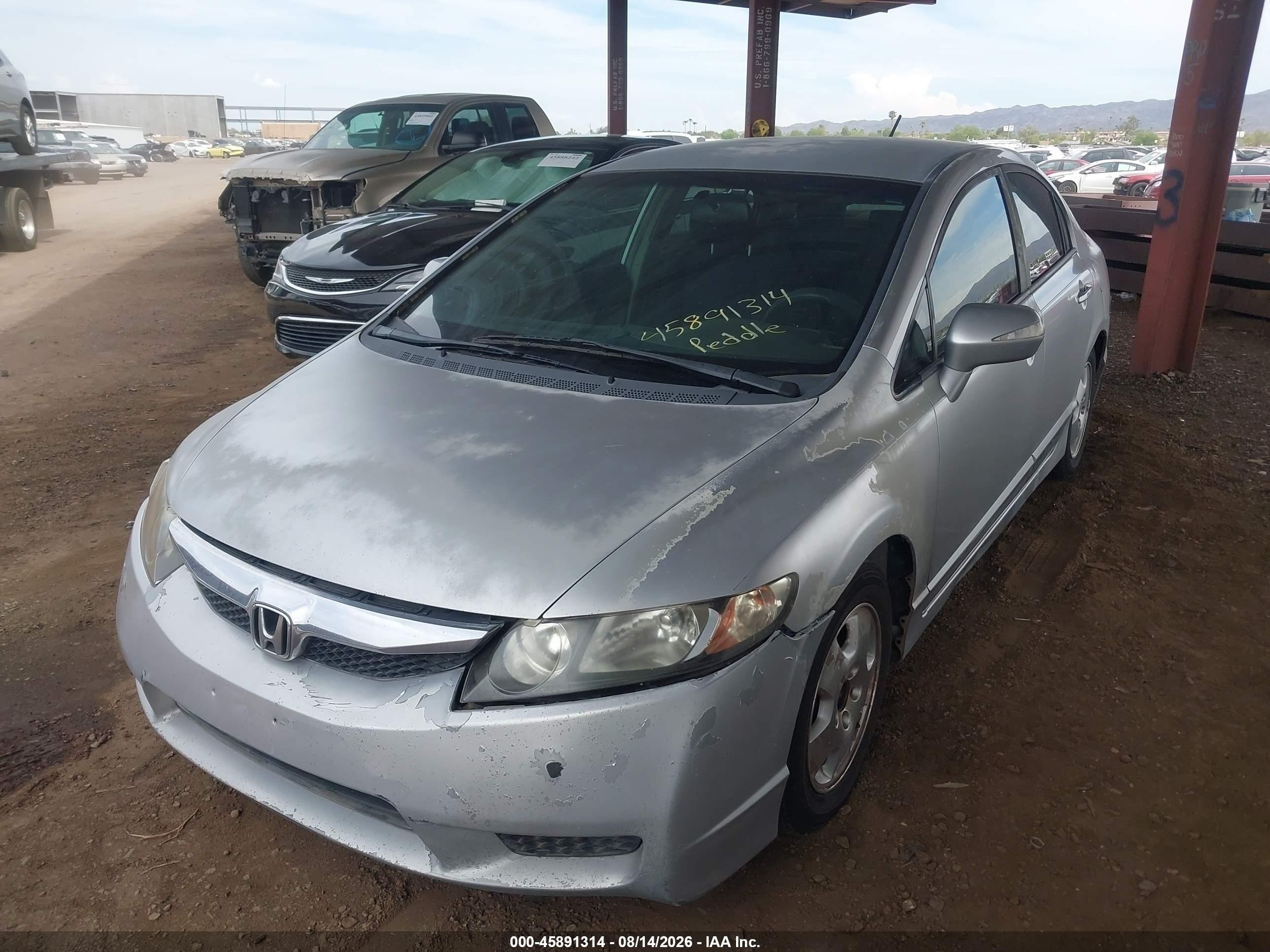 2009 Honda Civic Hybrid   Silver vin: JHMFA36239S002259