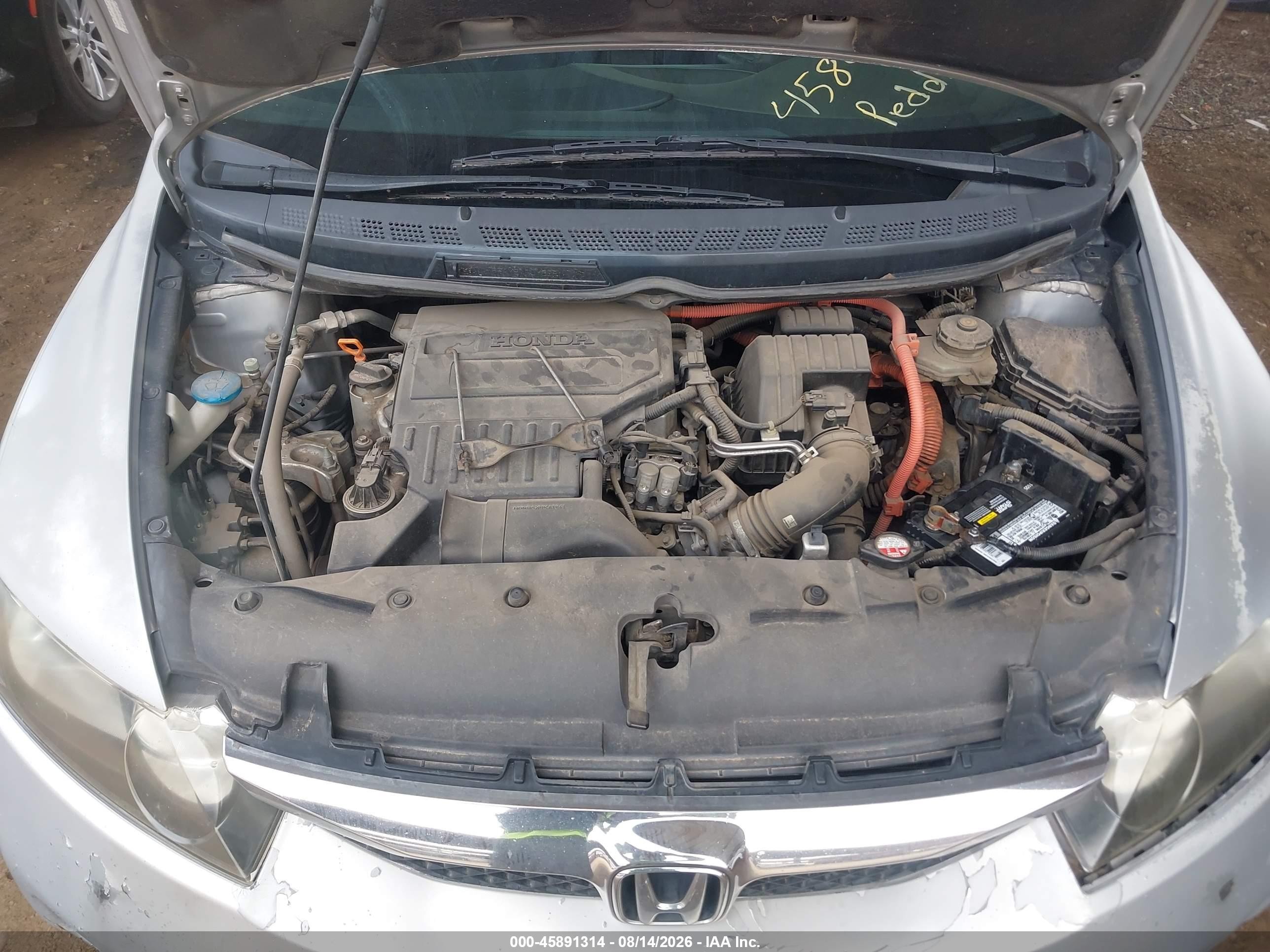 2009 Honda Civic Hybrid   Silver vin: JHMFA36239S002259