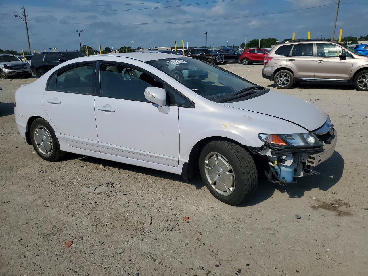 2009 Honda Civic Hybrid White vin: JHMFA36239S006036