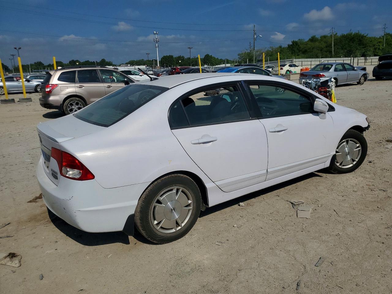 2009 Honda Civic Hybrid White vin: JHMFA36239S006036