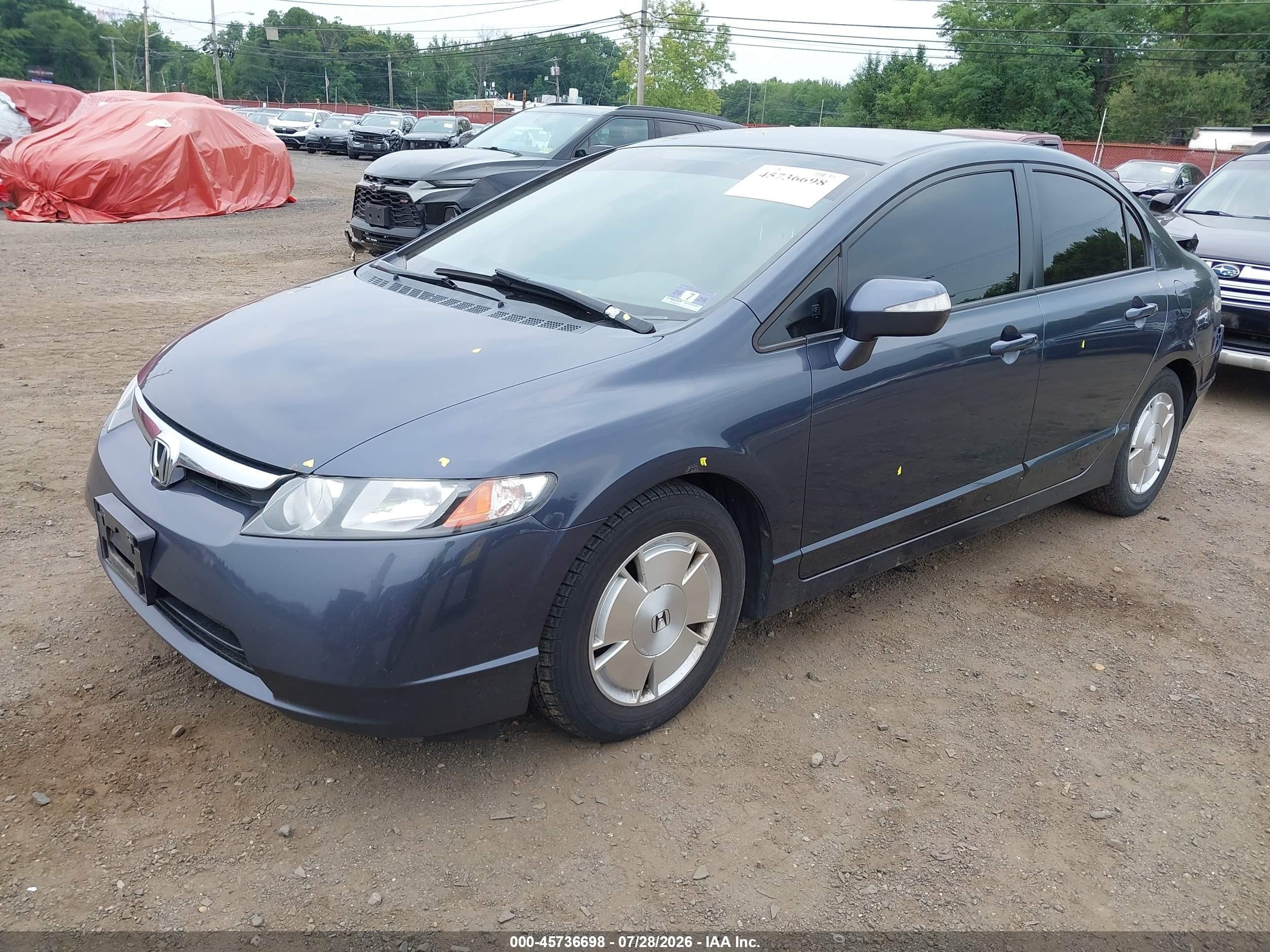 2006 Honda Civic Hybrid   Gray vin: JHMFA36246S017834