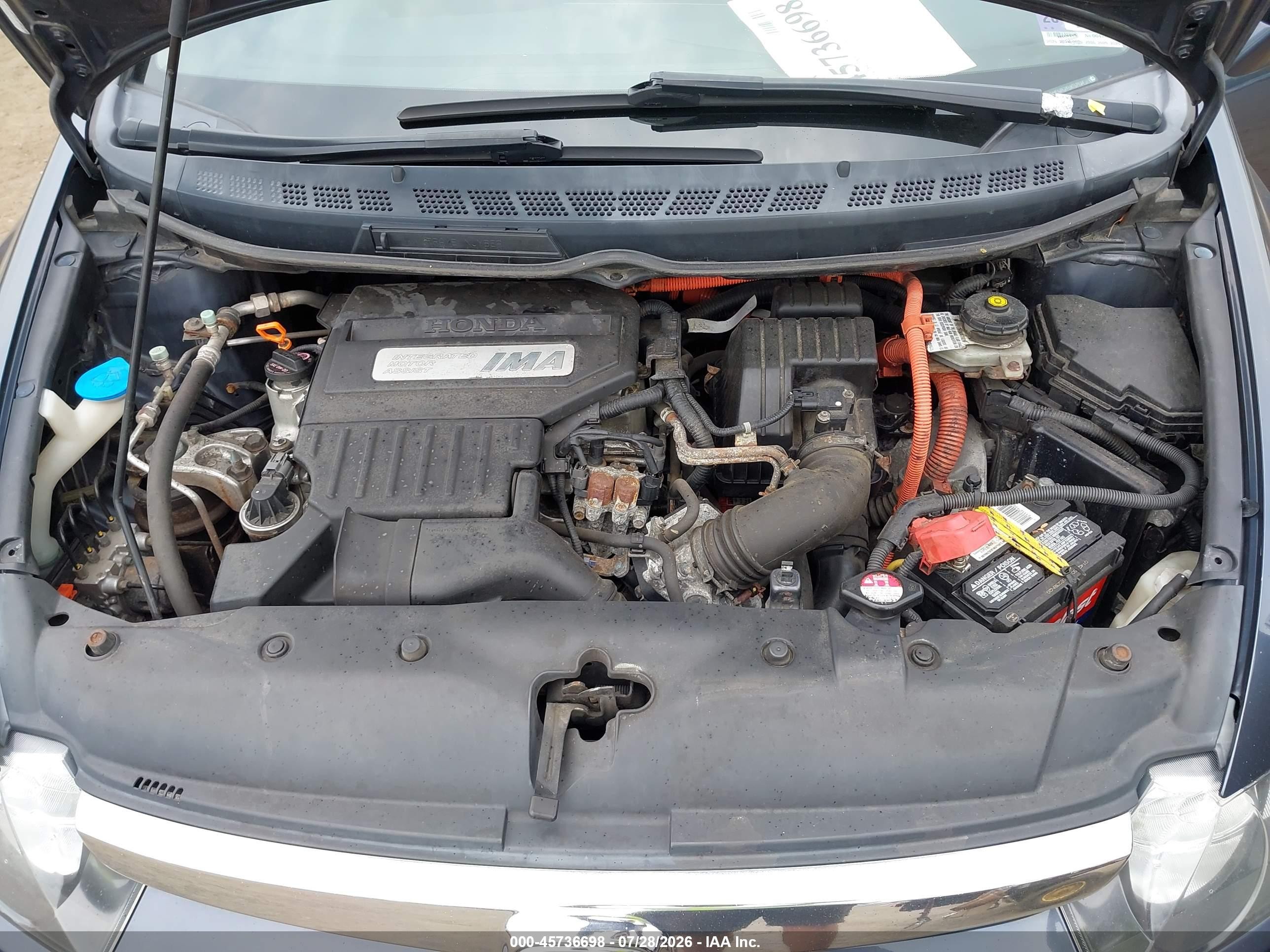 2006 Honda Civic Hybrid   Gray vin: JHMFA36246S017834