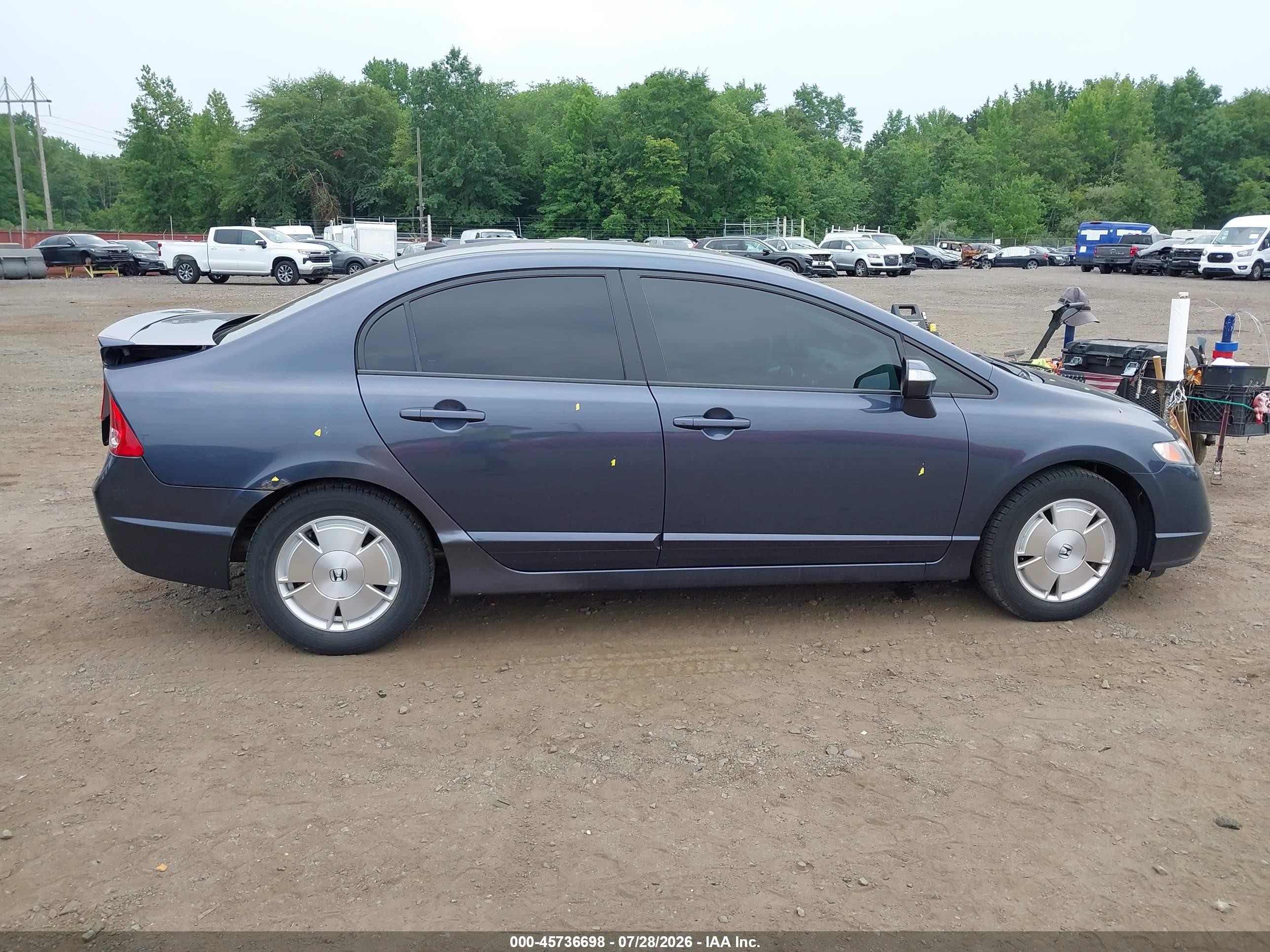 2006 Honda Civic Hybrid   Gray vin: JHMFA36246S017834