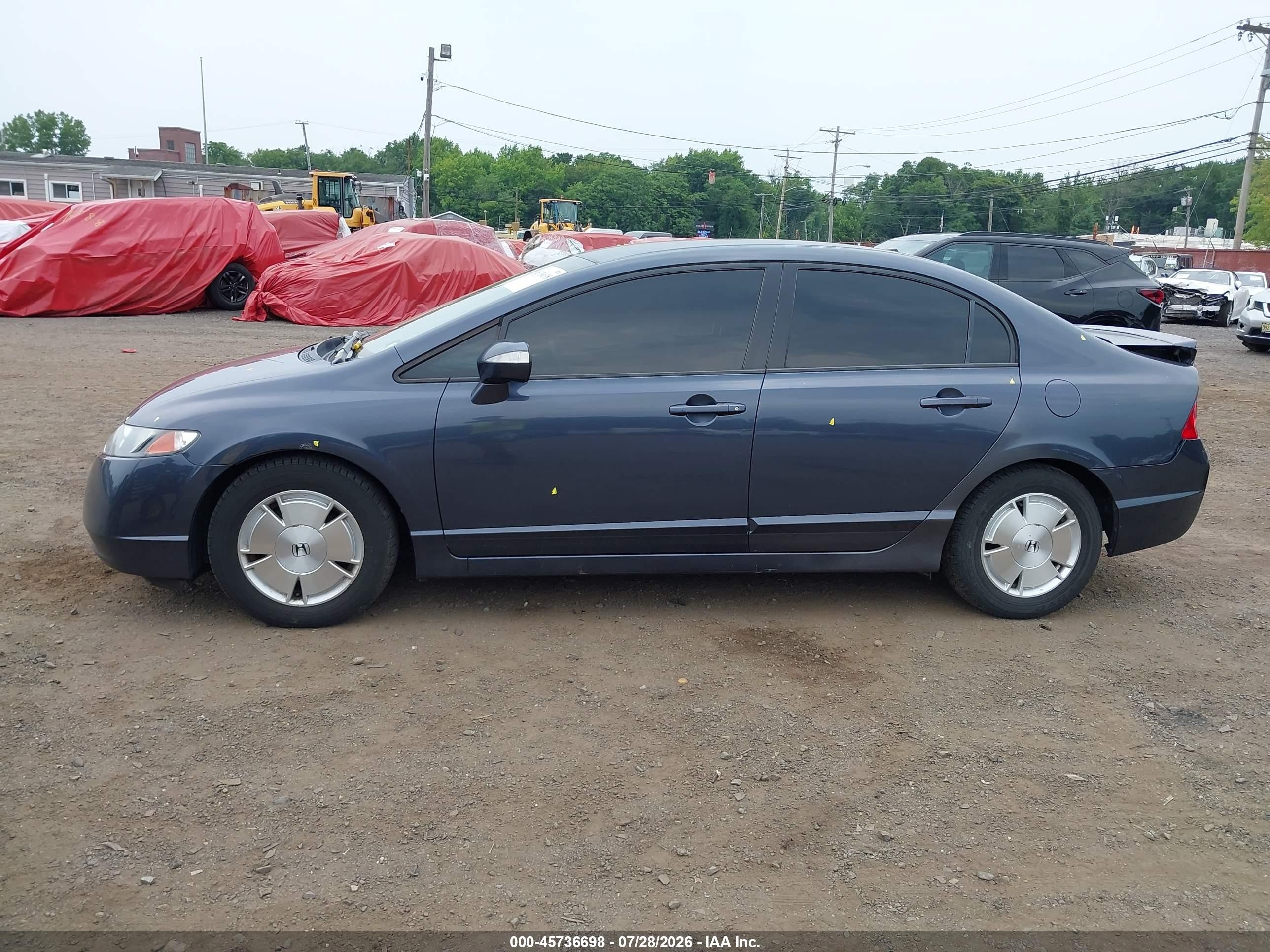 2006 Honda Civic Hybrid   Gray vin: JHMFA36246S017834