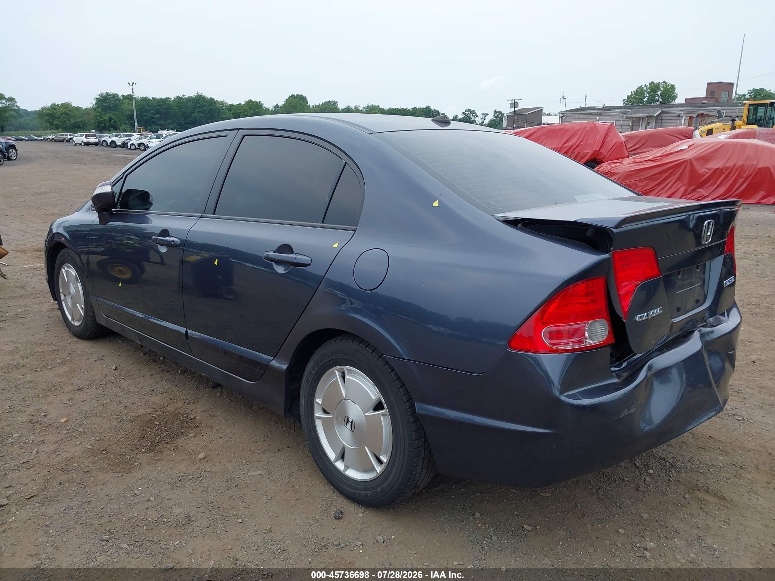 2006 Honda Civic Hybrid   Gray vin: JHMFA36246S017834