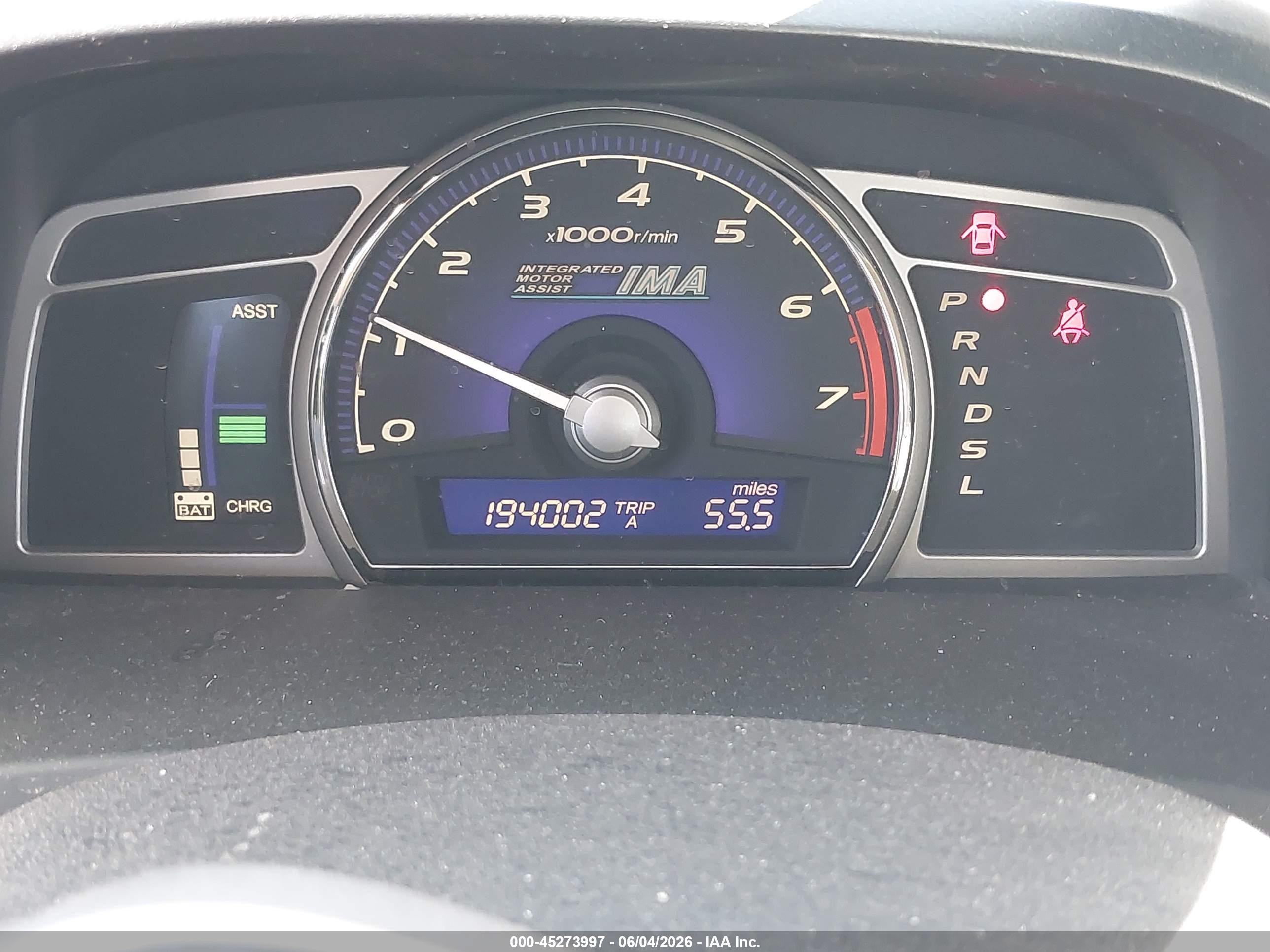 2006 Honda Civic Hybrid   Gray vin: JHMFA36246S021737