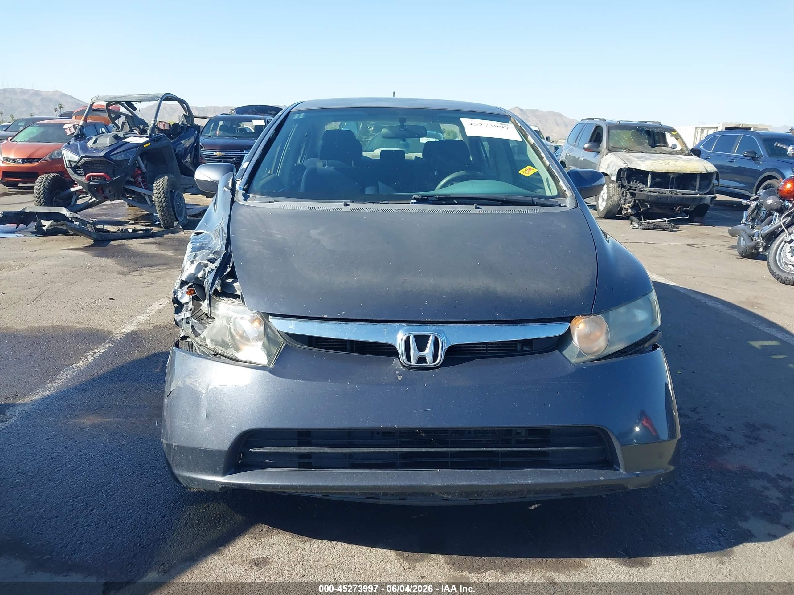 2006 Honda Civic Hybrid   Gray vin: JHMFA36246S021737