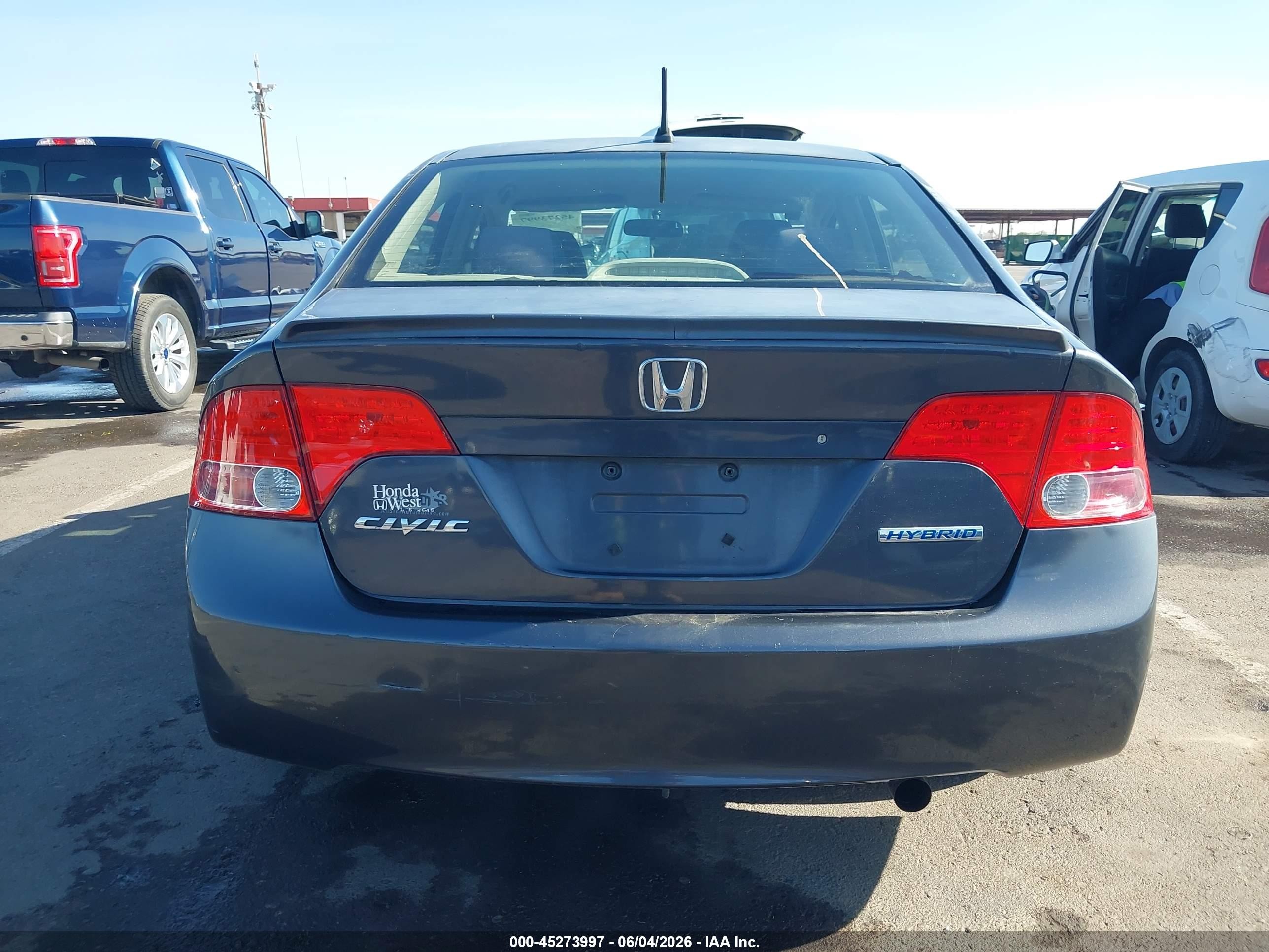 2006 Honda Civic Hybrid   Gray vin: JHMFA36246S021737