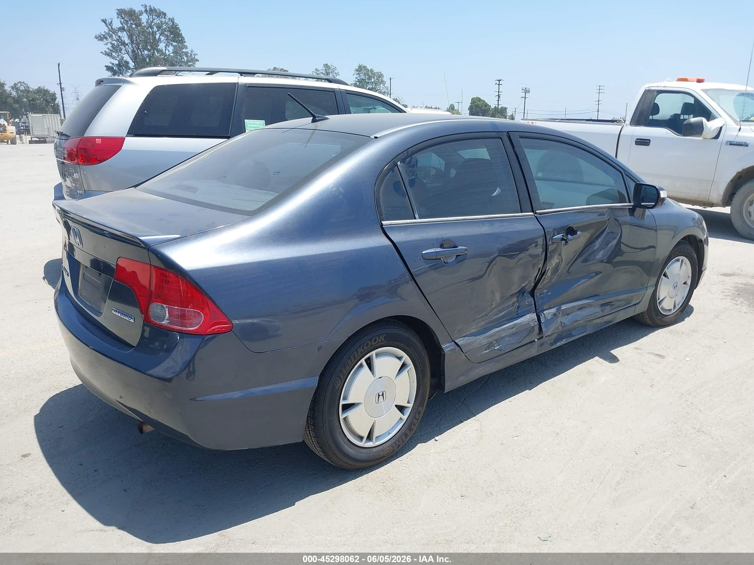2006 Honda Civic Hybrid   Blue vin: JHMFA36246S027862