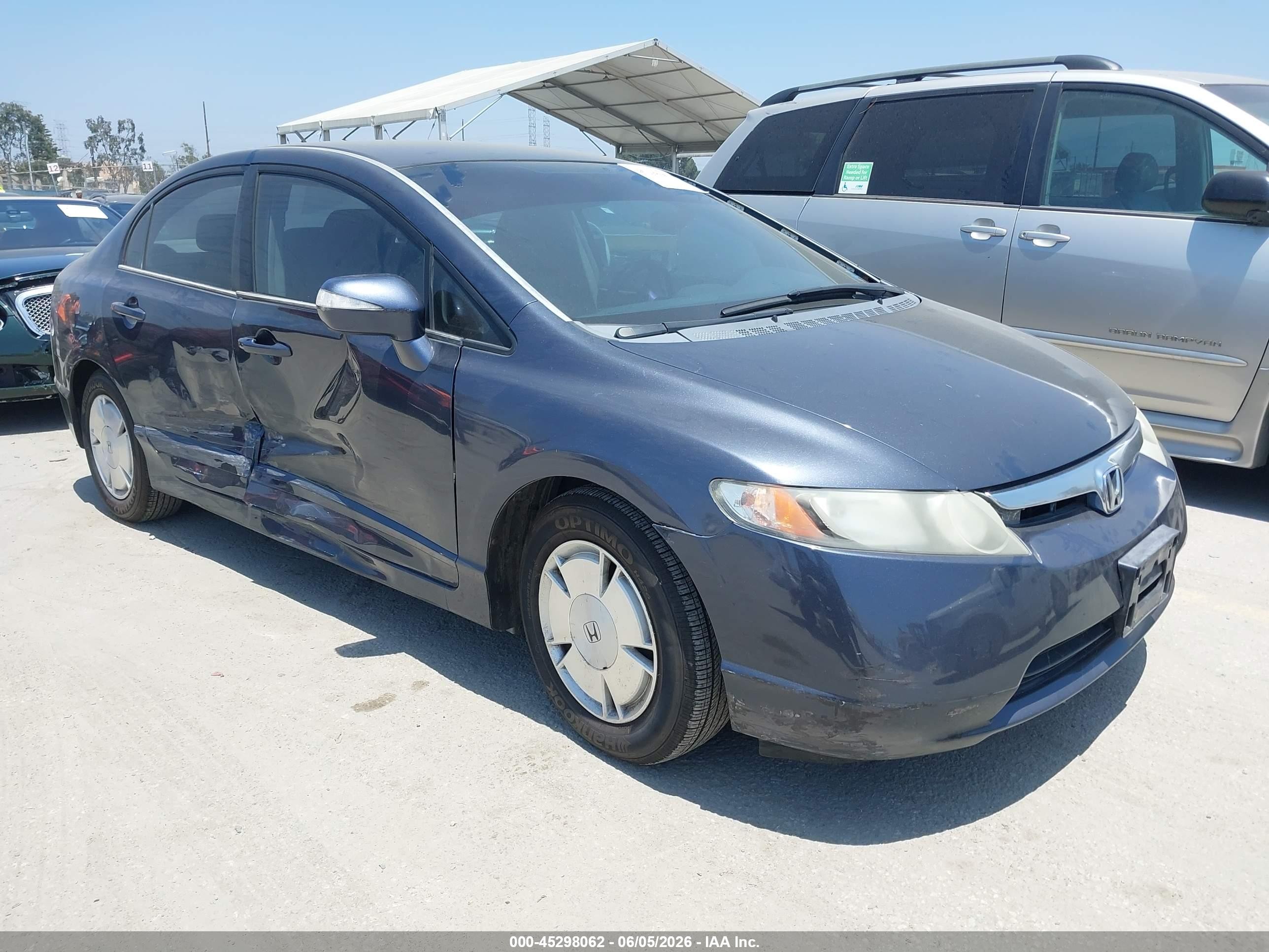 2006 Honda Civic Hybrid   Blue vin: JHMFA36246S027862