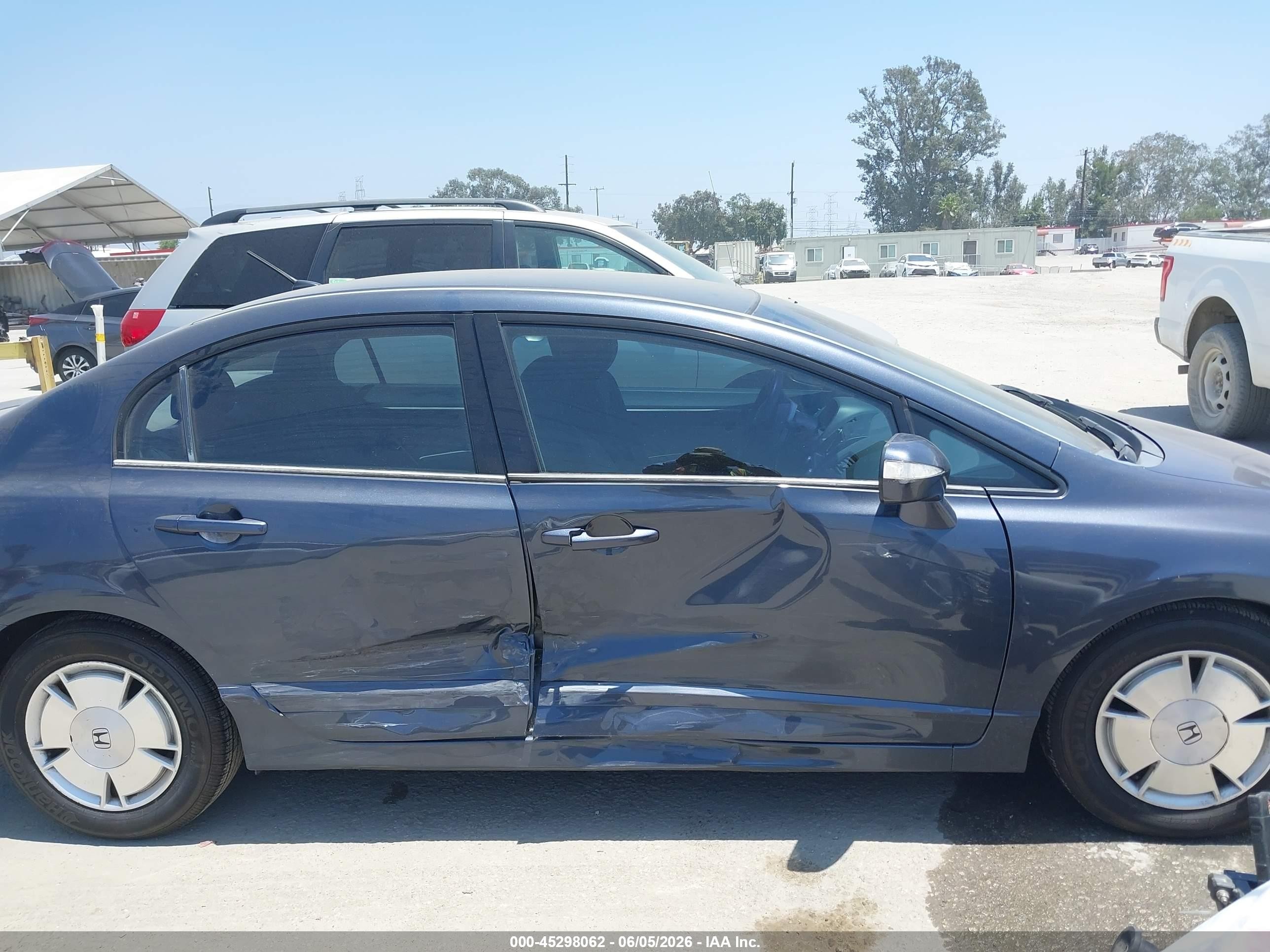 2006 Honda Civic Hybrid   Blue vin: JHMFA36246S027862