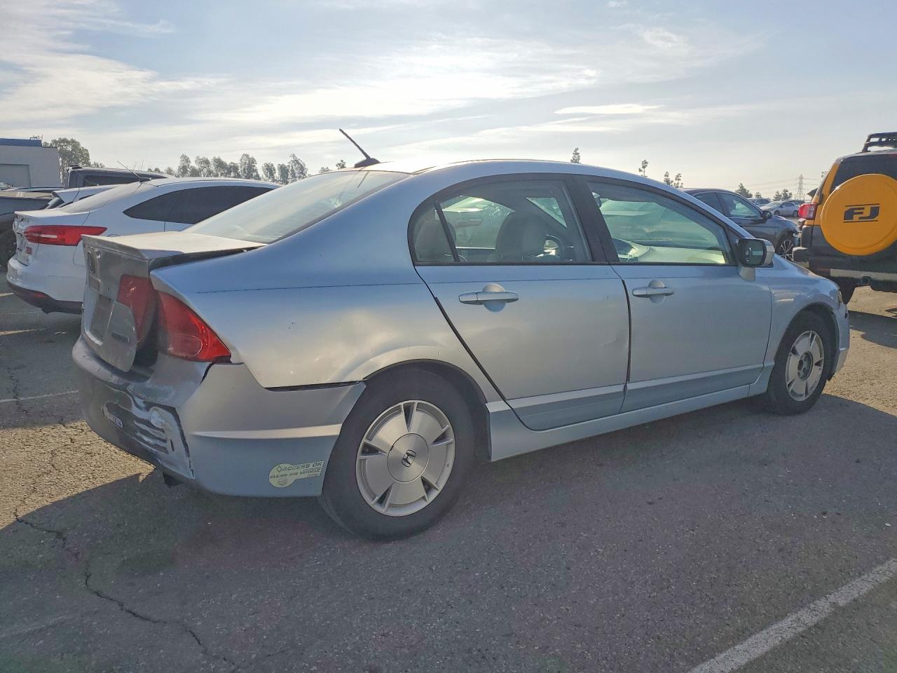 2007 Honda Civic Hybrid Silver vin: JHMFA36247S001456