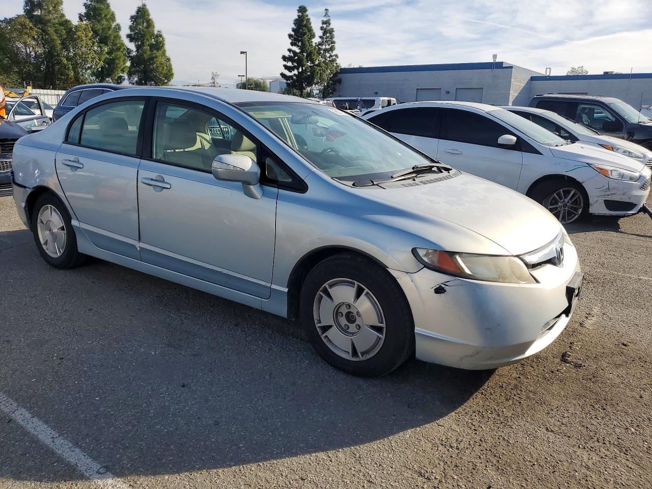 2007 Honda Civic Hybrid Silver vin: JHMFA36247S001456