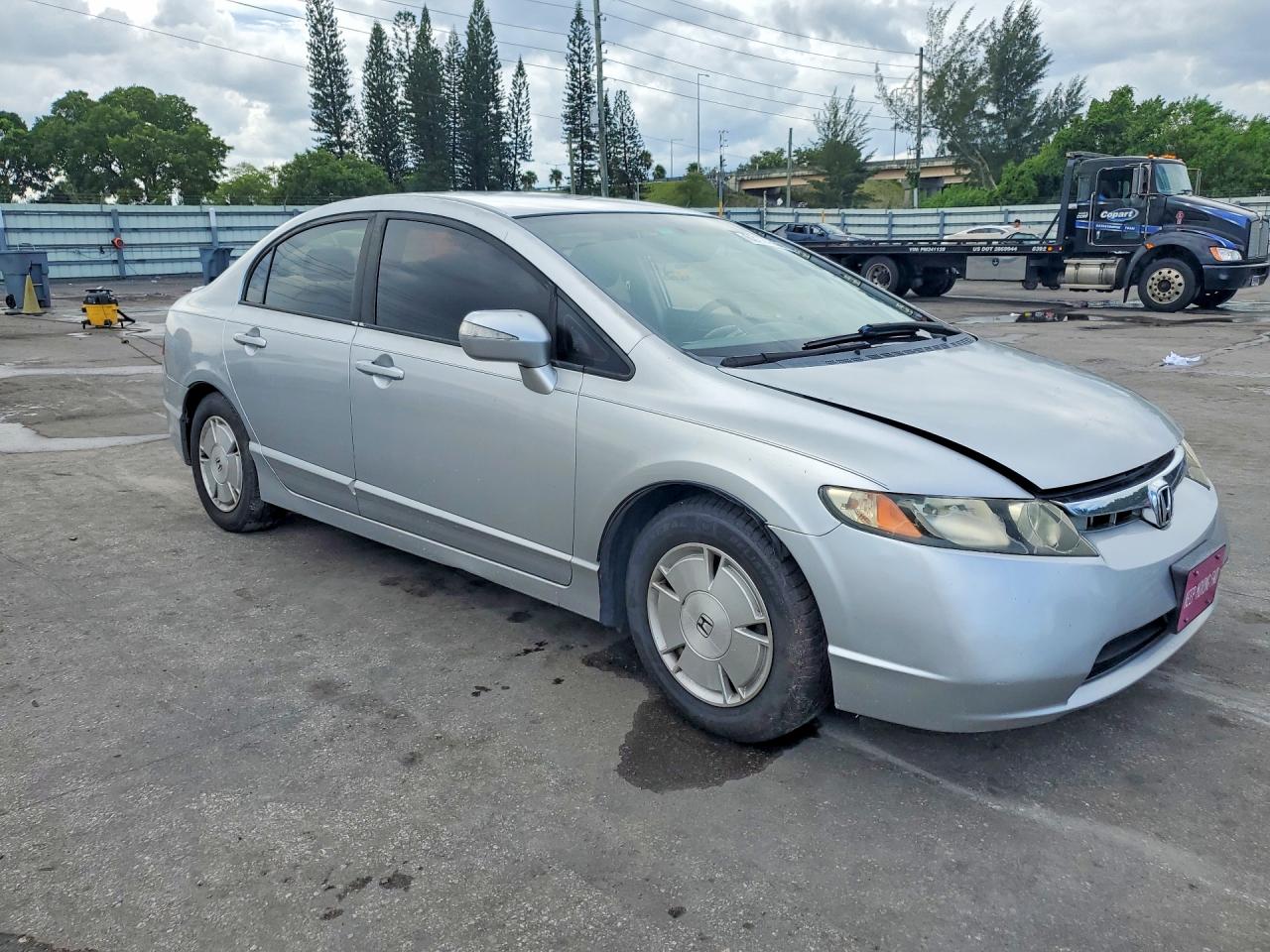2007 Honda Civic Hybrid Silver vin: JHMFA36247S001649