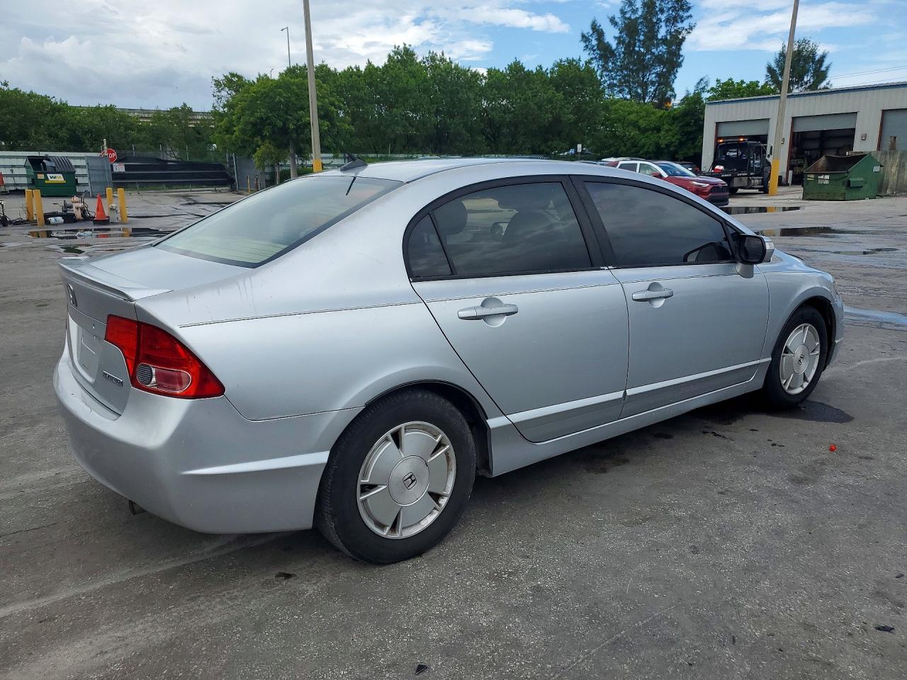 2007 Honda Civic Hybrid Silver vin: JHMFA36247S001649