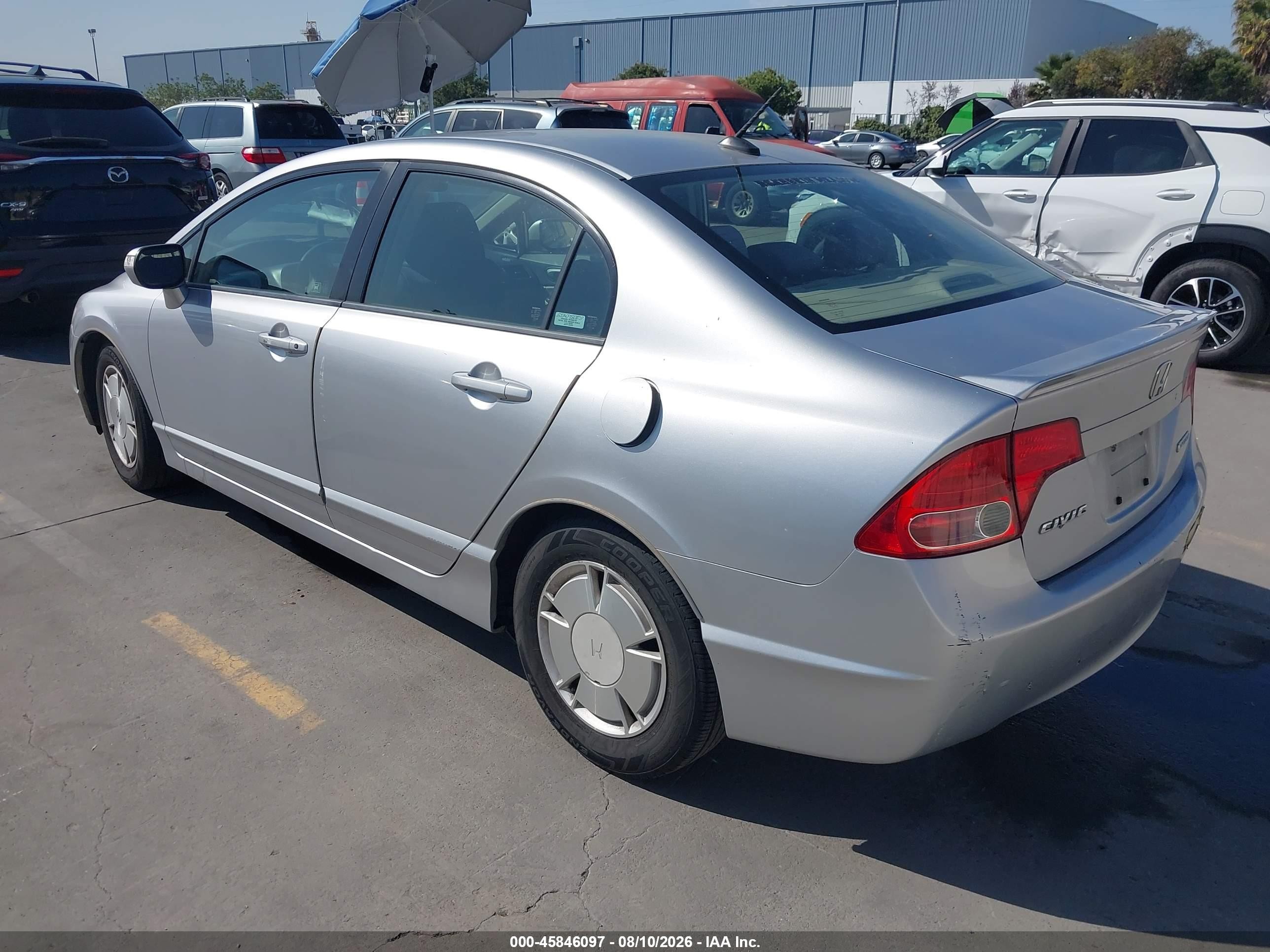 2007 Honda Civic Hybrid   Серебряный vin: JHMFA36247S018533