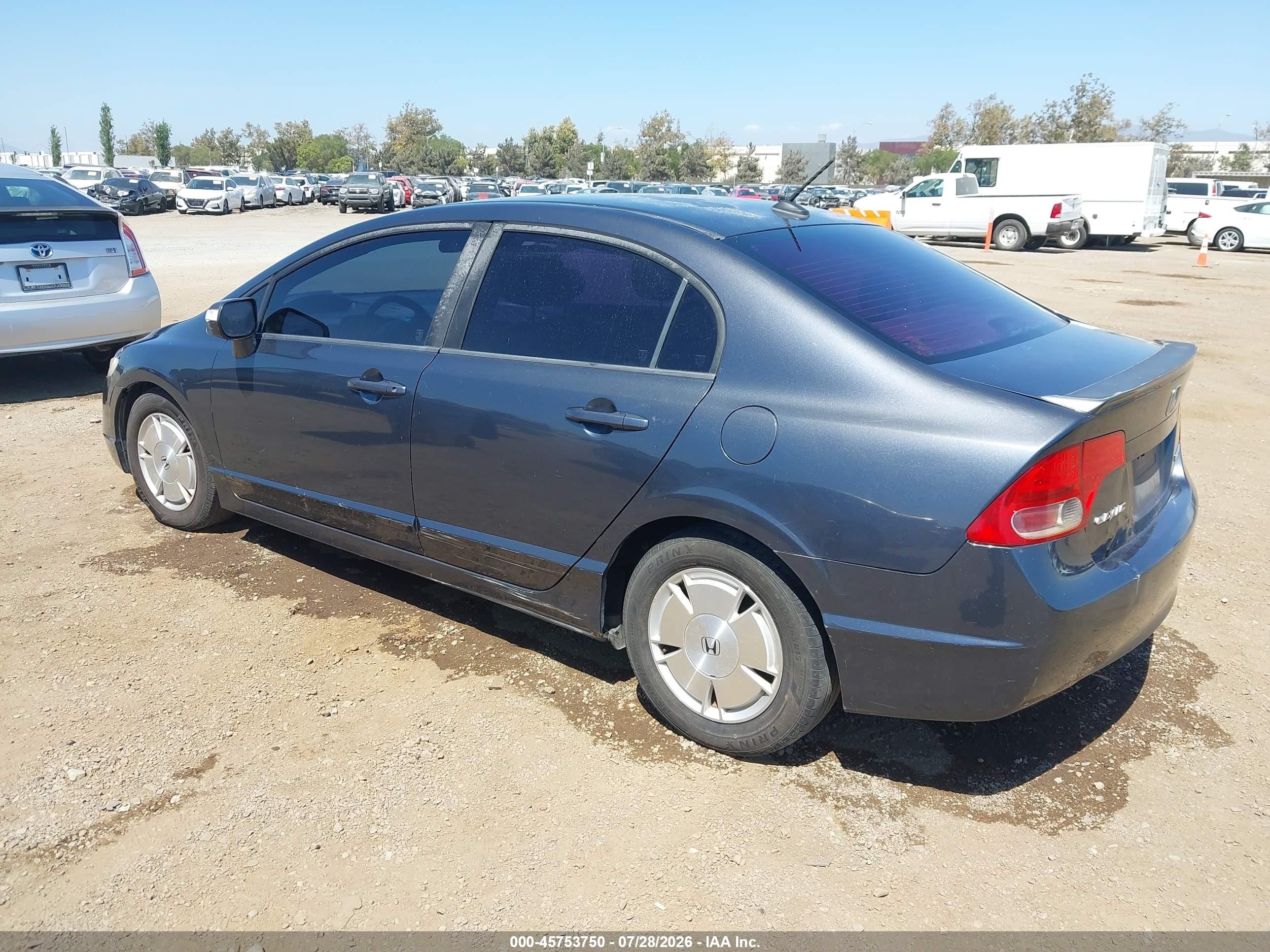 2007 Honda Civic Hybrid   Синий vin: JHMFA36247S020640