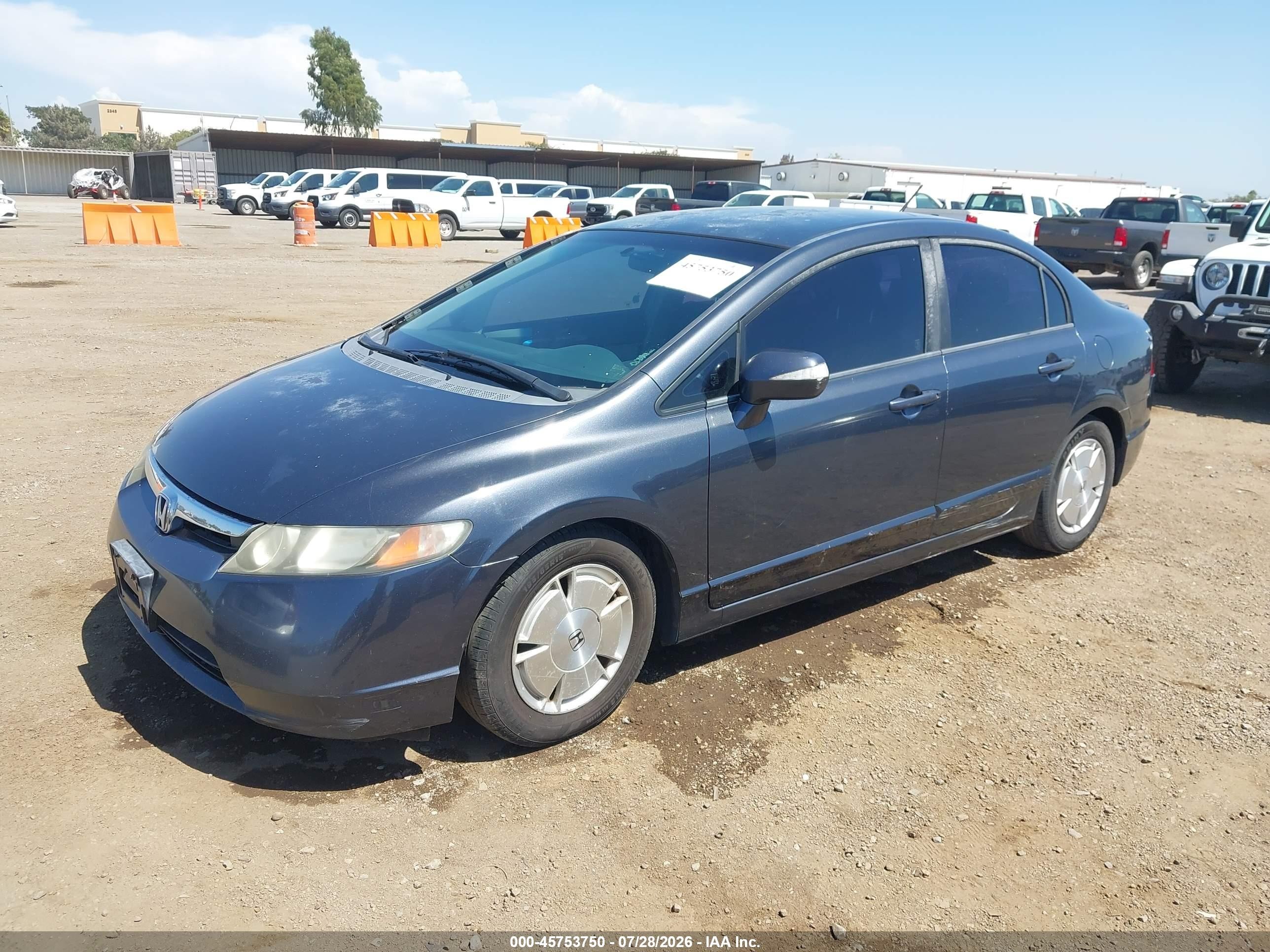 2007 Honda Civic Hybrid   Синий vin: JHMFA36247S020640
