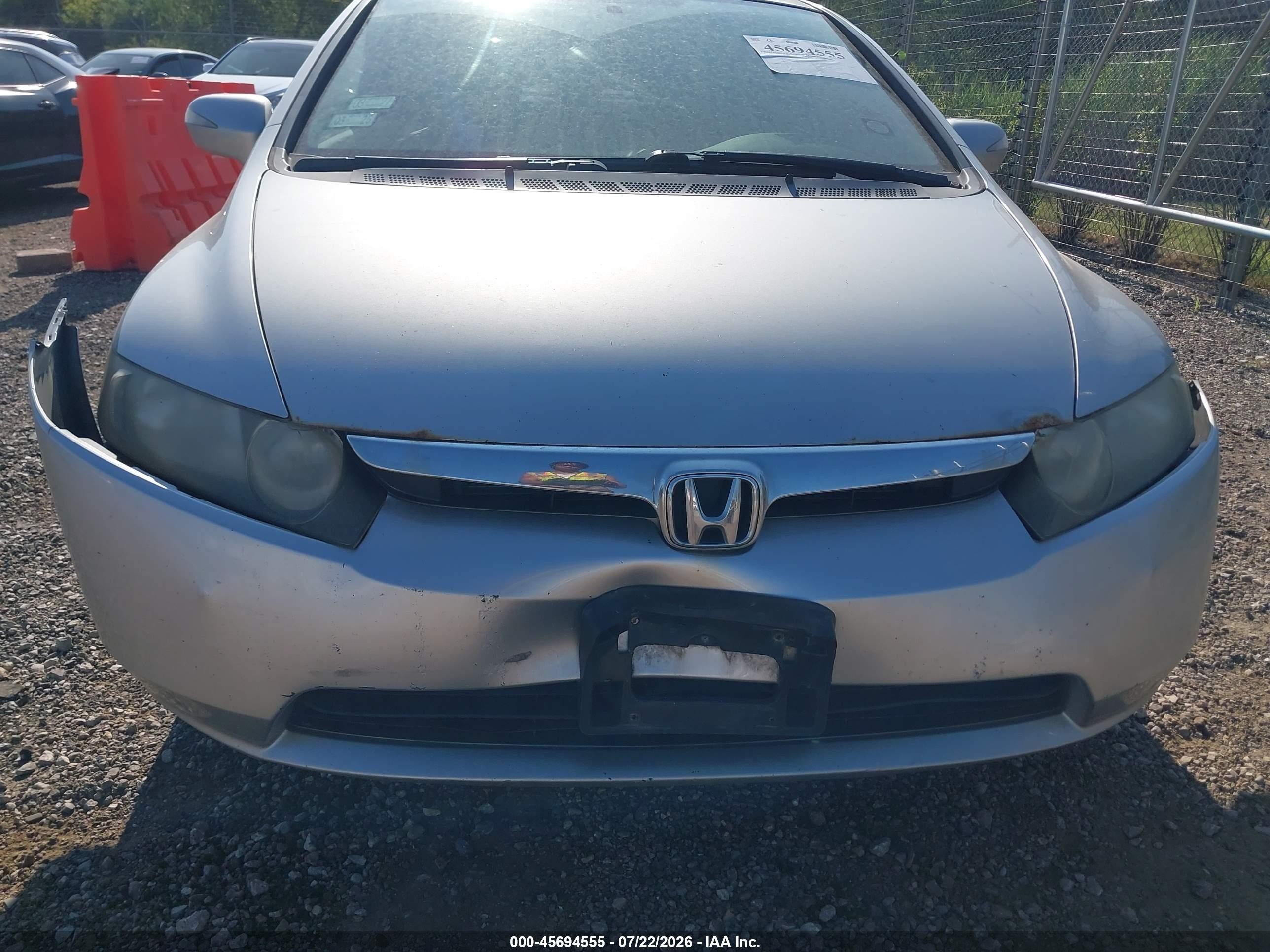 2007 Honda Civic Hybrid   Silver vin: JHMFA36247S021562