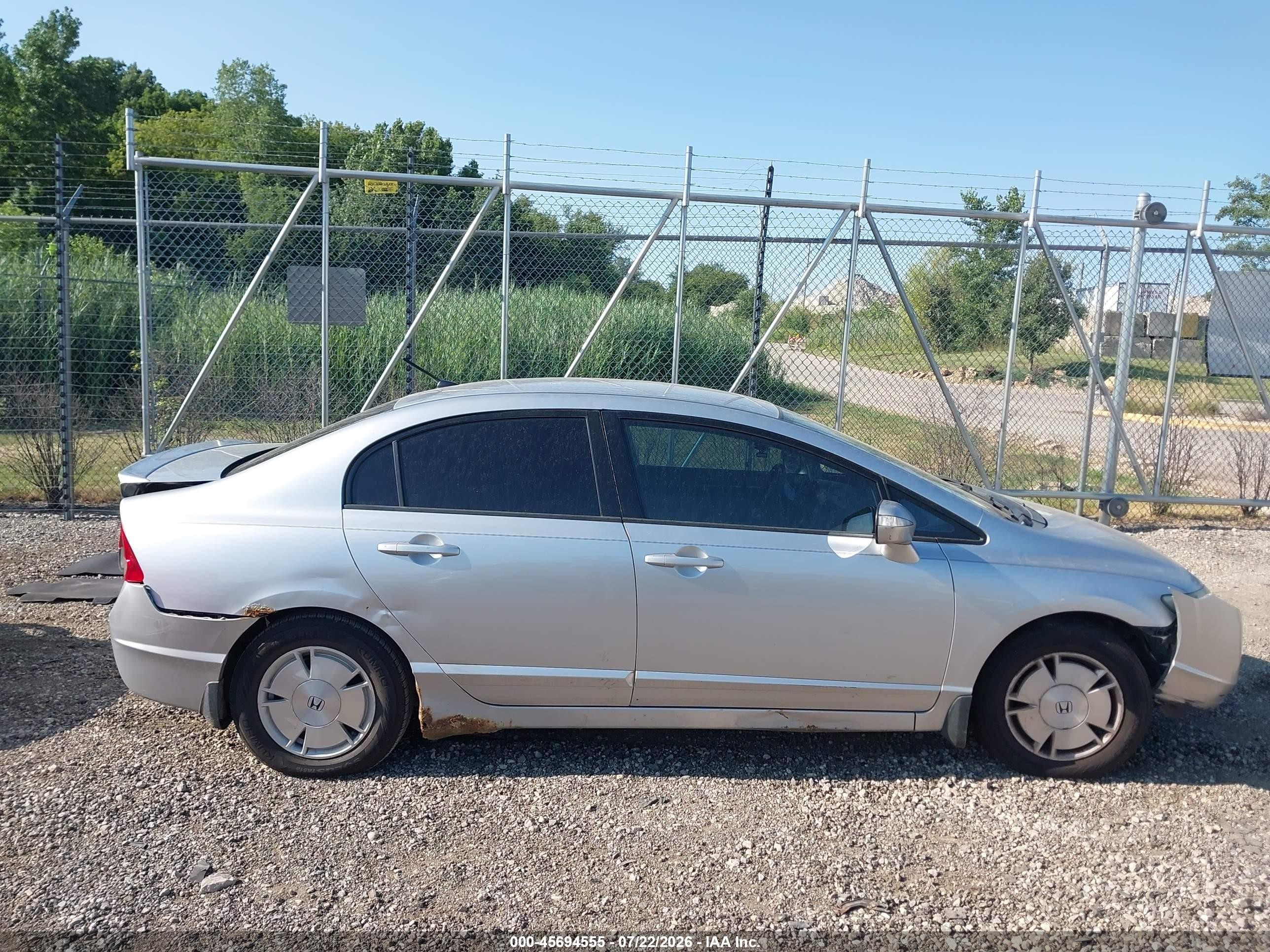 2007 Honda Civic Hybrid   Silver vin: JHMFA36247S021562