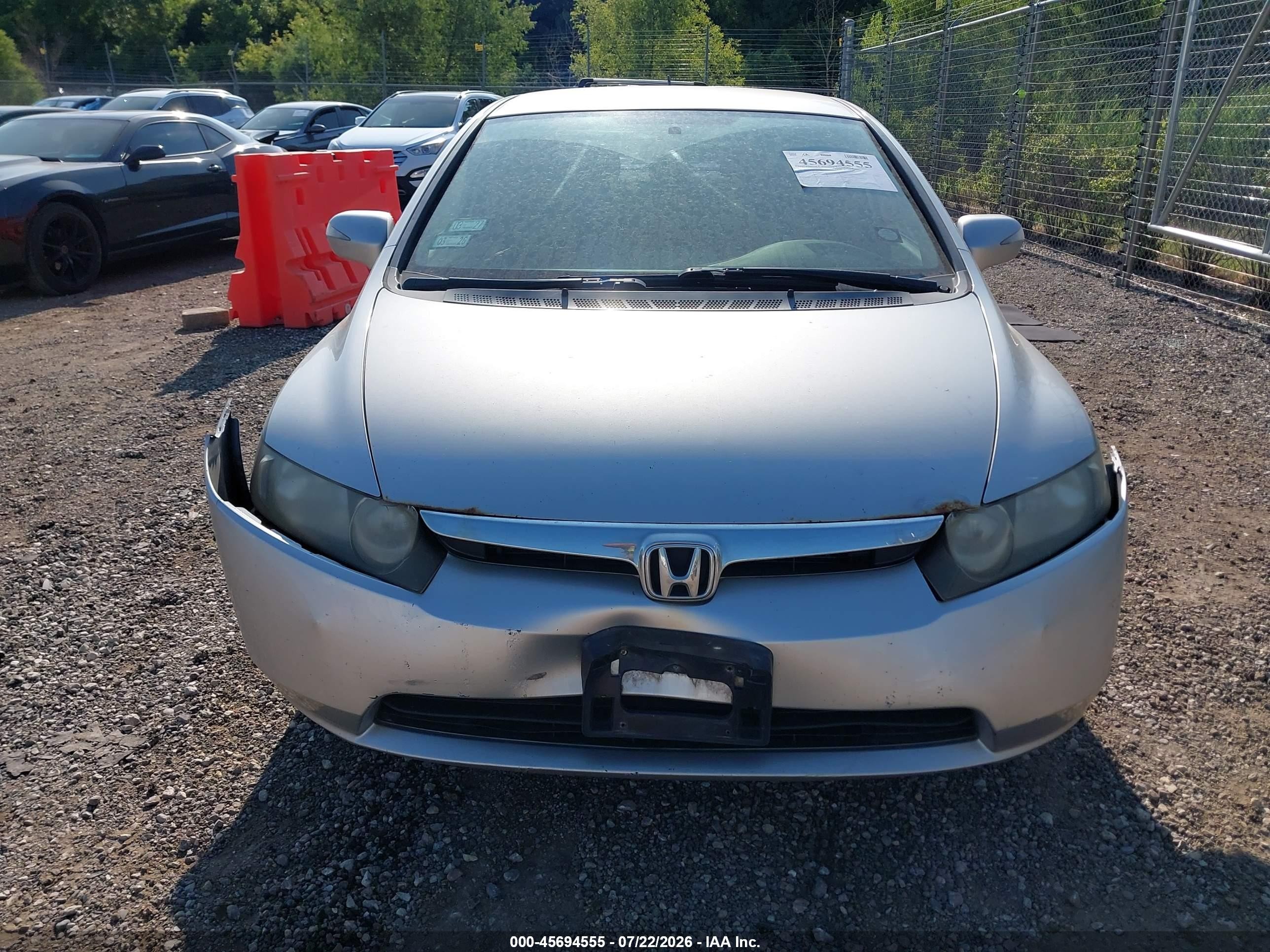 2007 Honda Civic Hybrid   Silver vin: JHMFA36247S021562