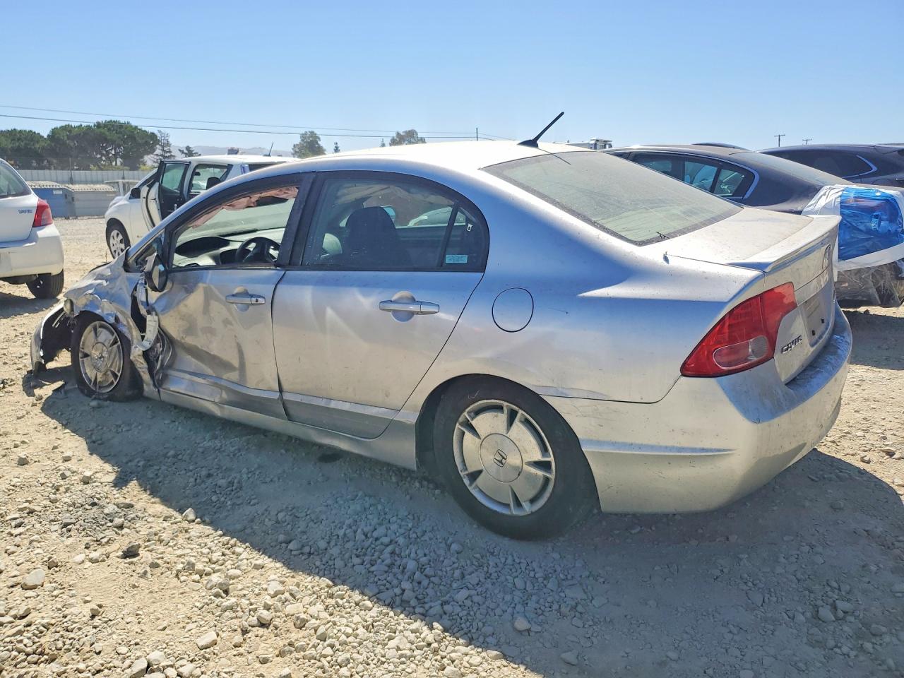 2007 Honda Civic Hybrid Gray vin: JHMFA36247S021688