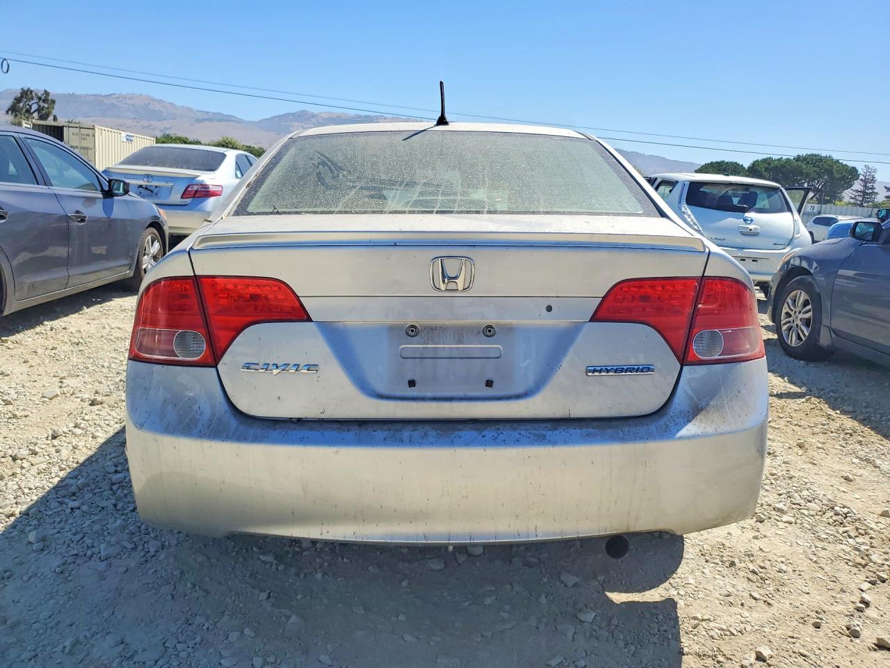 2007 Honda Civic Hybrid Gray vin: JHMFA36247S021688