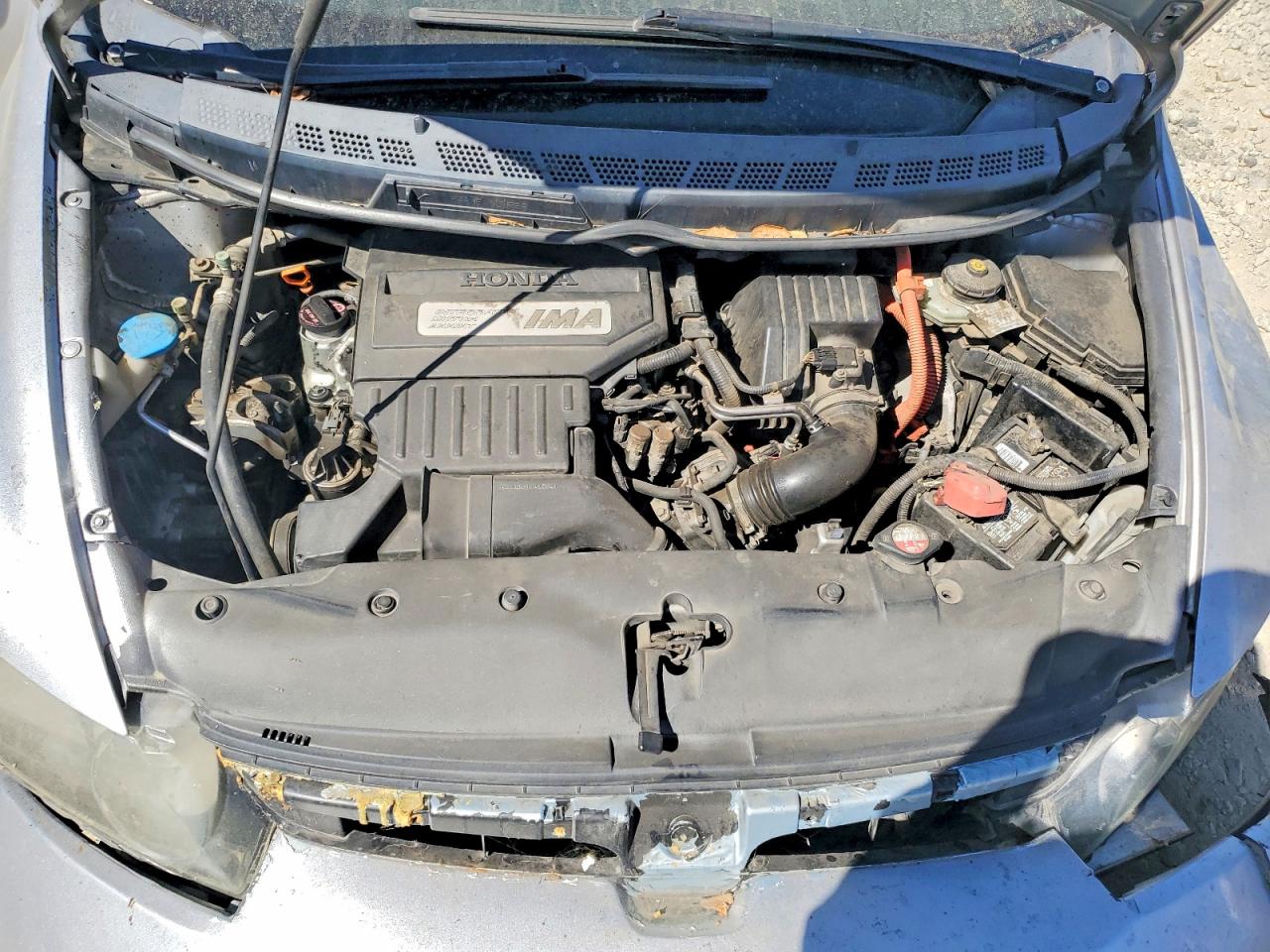 2007 Honda Civic Hybrid Gray vin: JHMFA36247S021688