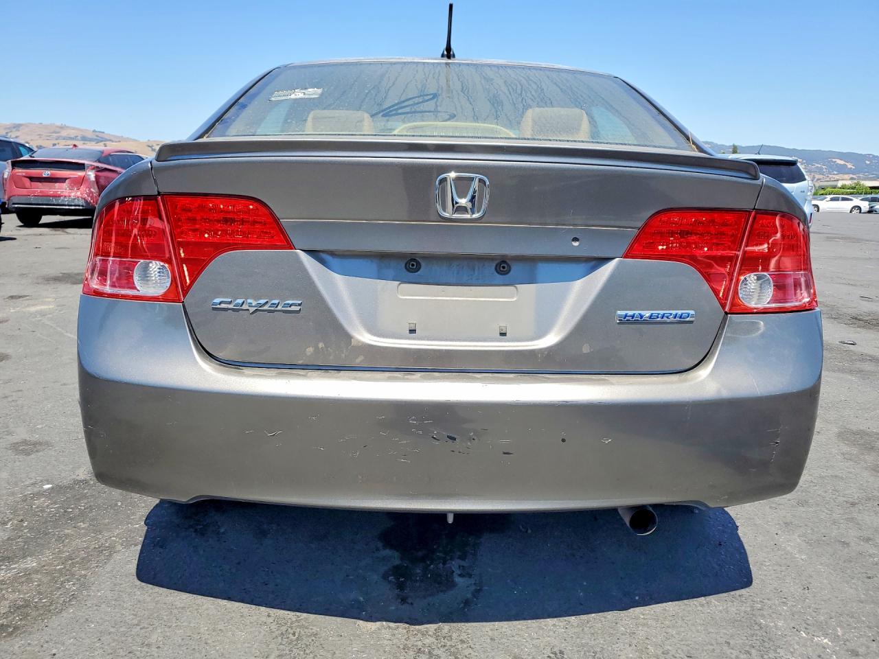 2007 Honda Civic Hybrid Gray vin: JHMFA36247S021951