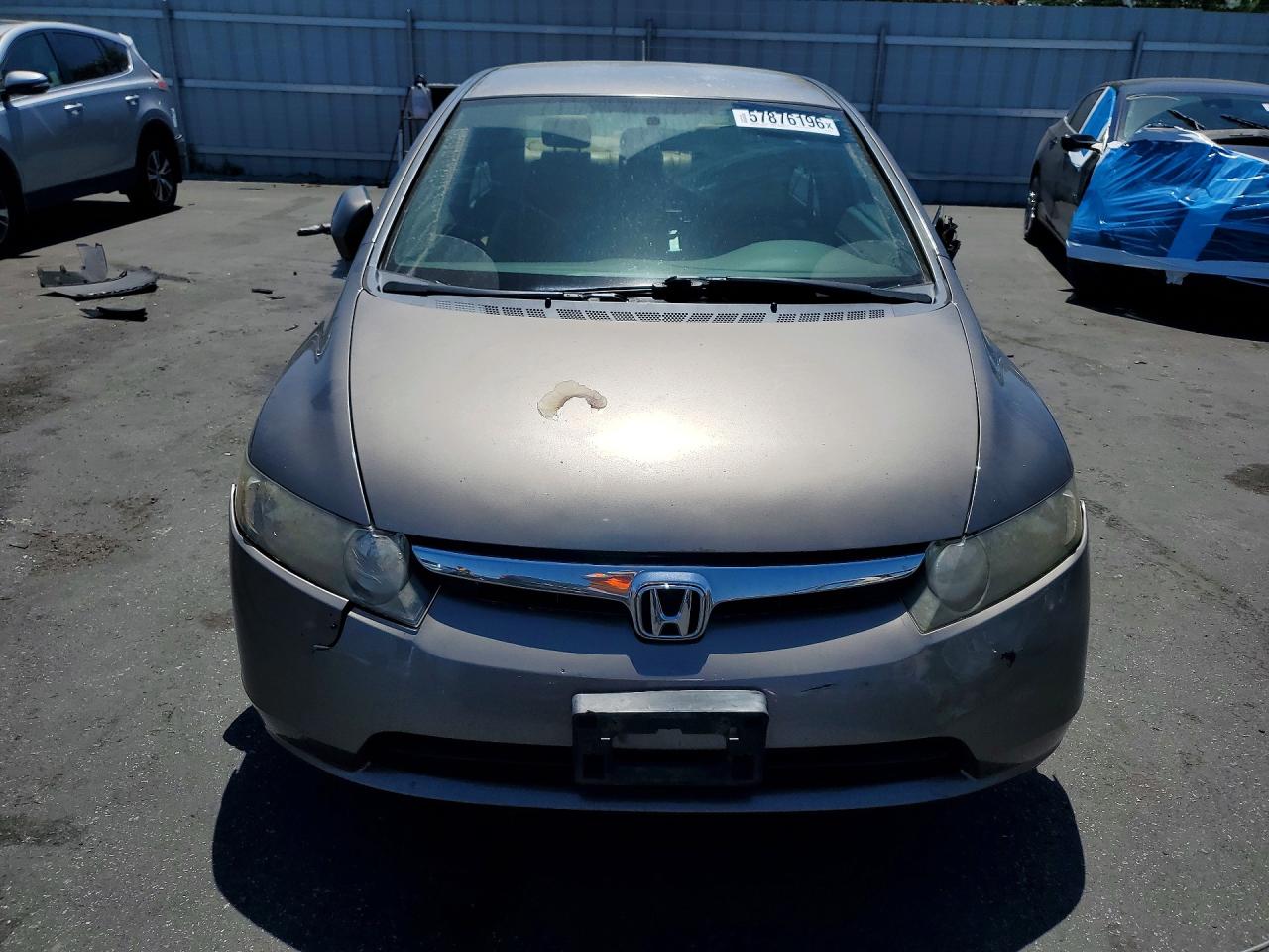2007 Honda Civic Hybrid Gray vin: JHMFA36247S021951