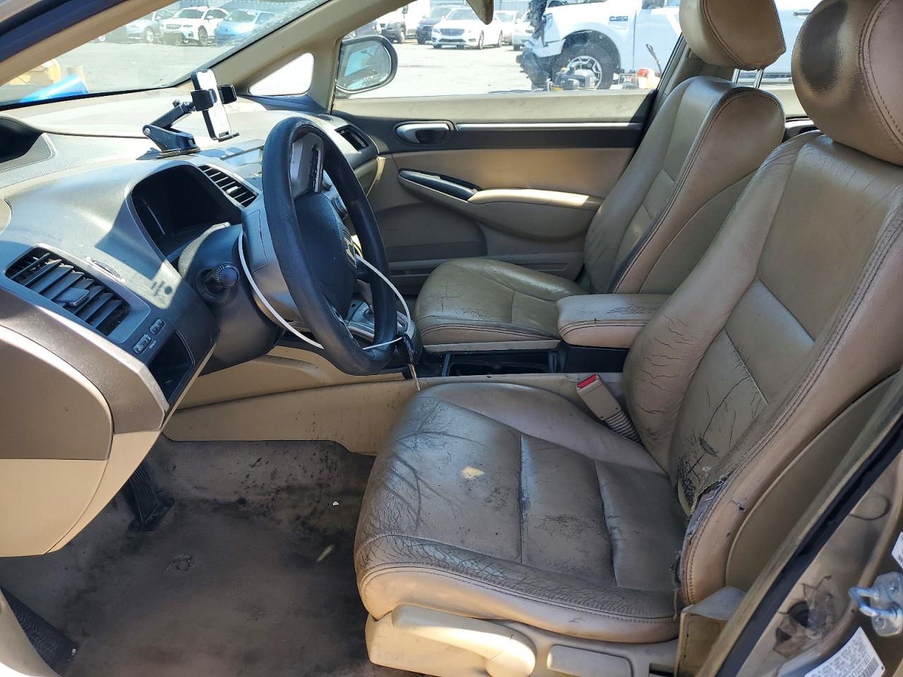 2007 Honda Civic Hybrid Gray vin: JHMFA36247S021951