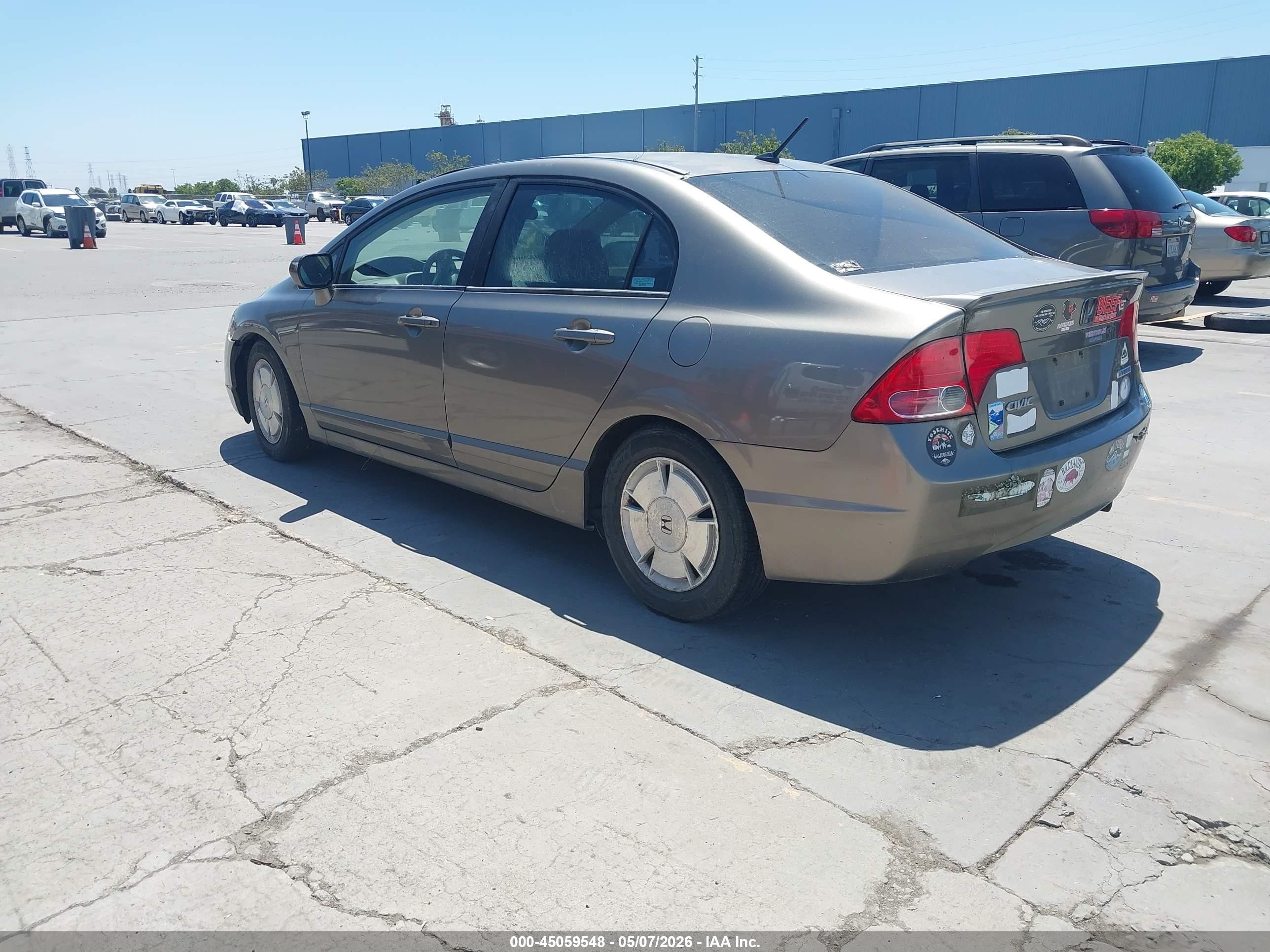 2007 Honda Civic Hybrid Champagne vin: JHMFA36247S028561