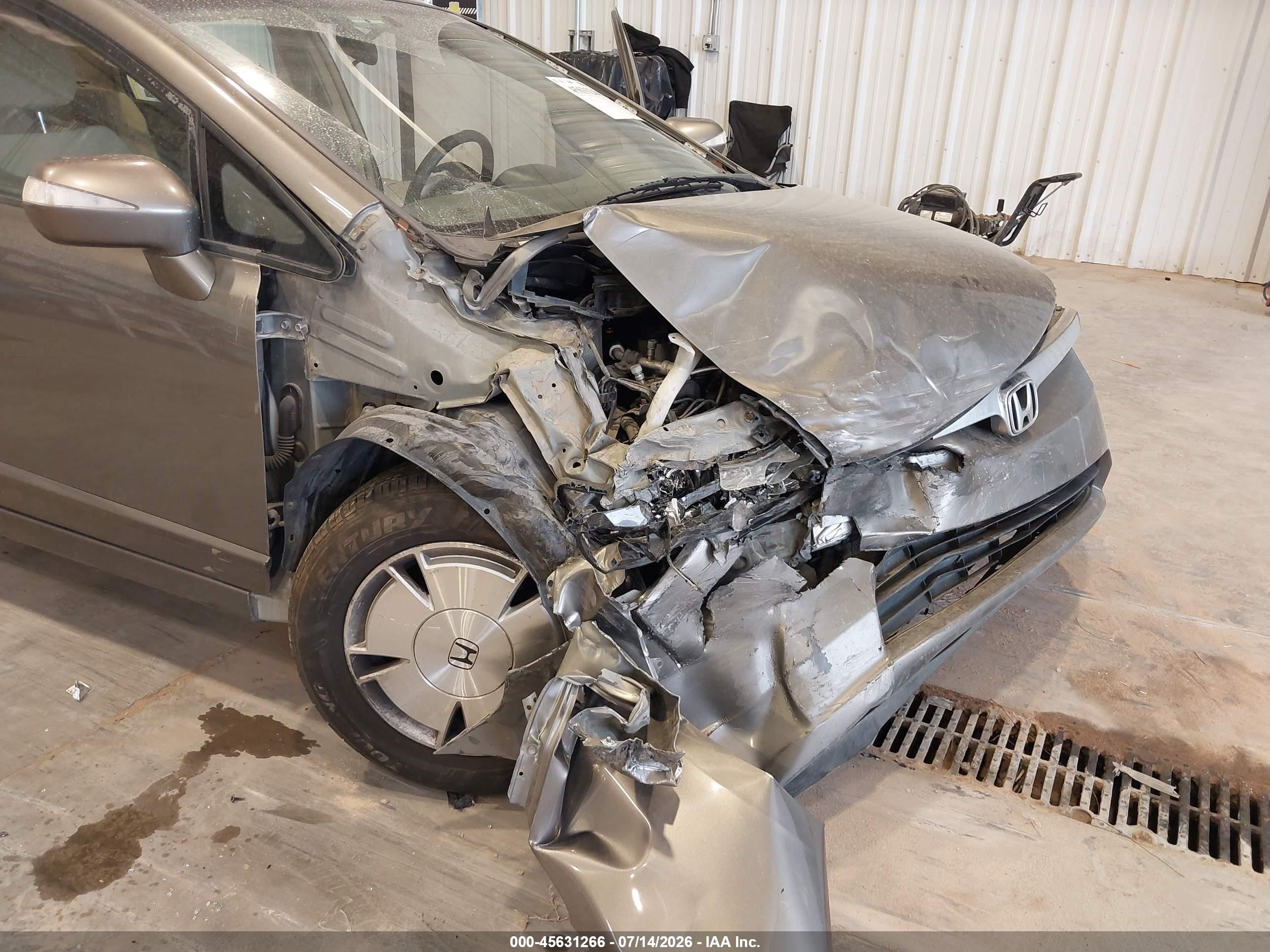 2008 Honda Civic Hybrid   Gray vin: JHMFA36248S001569