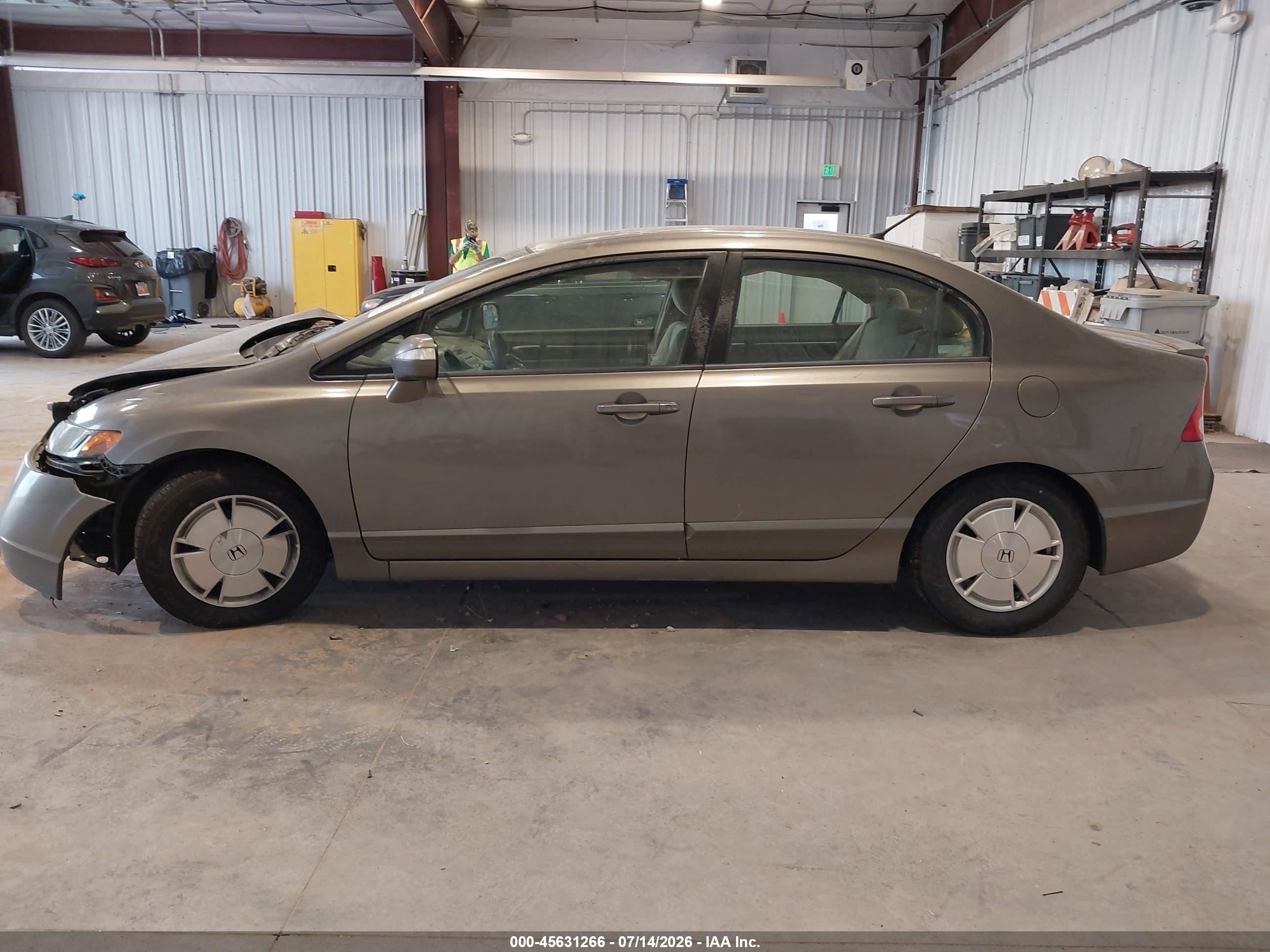 2008 Honda Civic Hybrid   Gray vin: JHMFA36248S001569