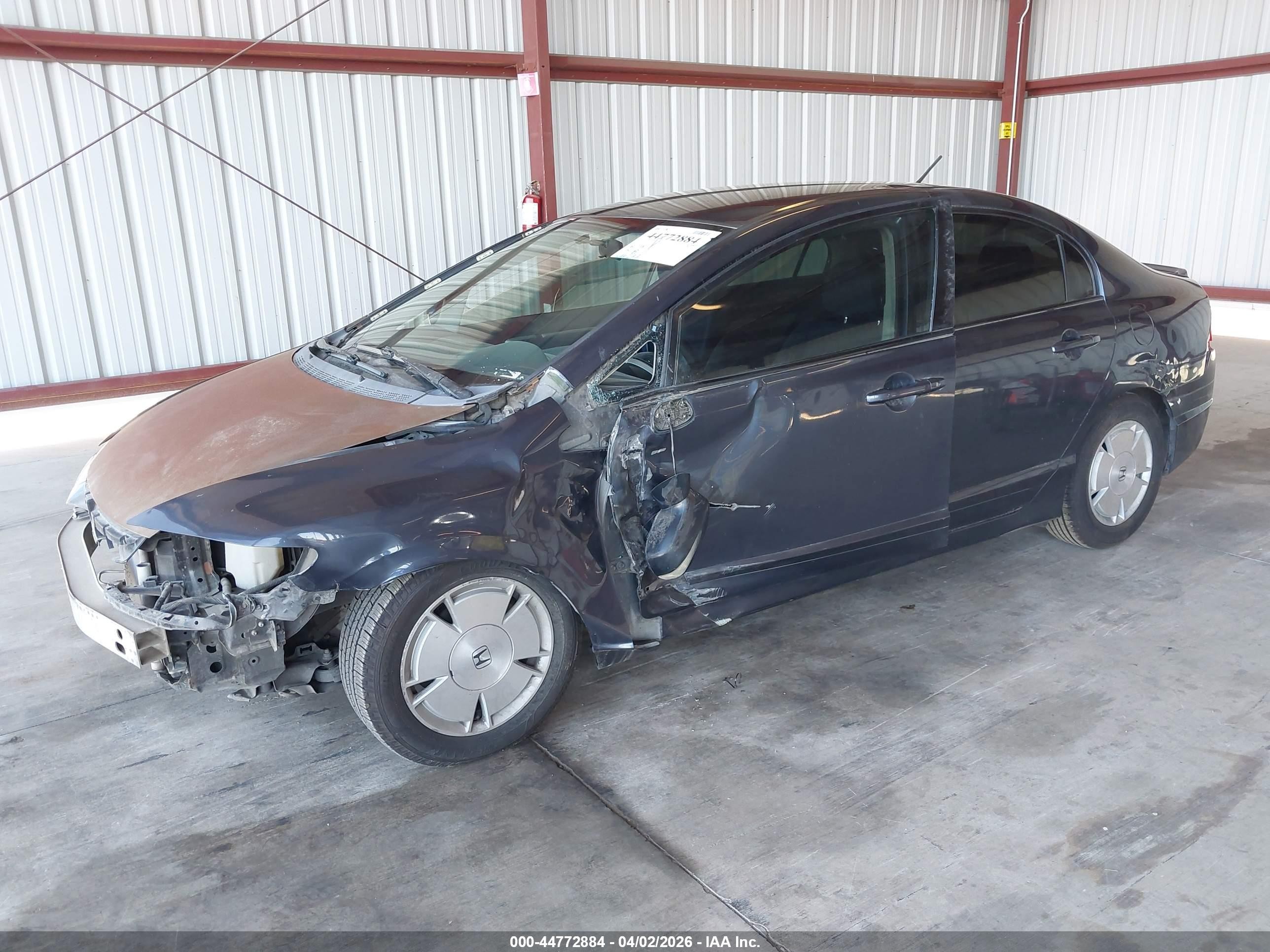 2008 Honda Civic Hybrid   Gray vin: JHMFA36248S003046
