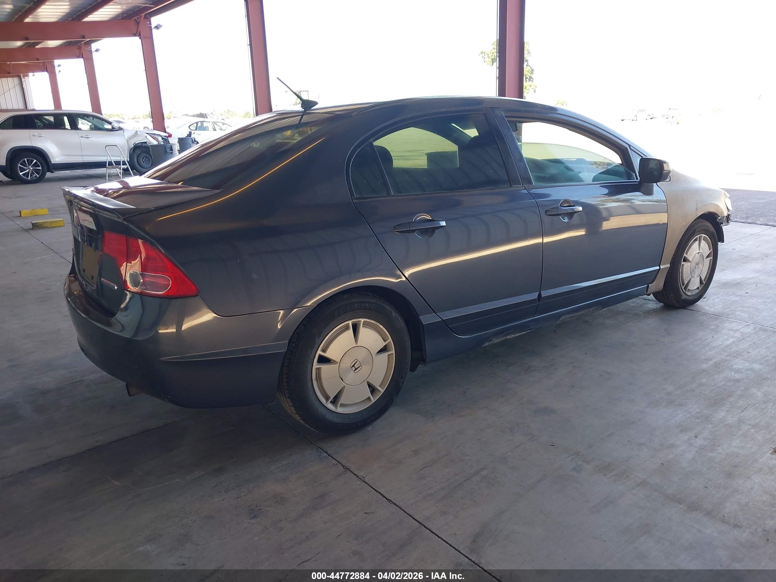 2008 Honda Civic Hybrid   Gray vin: JHMFA36248S003046
