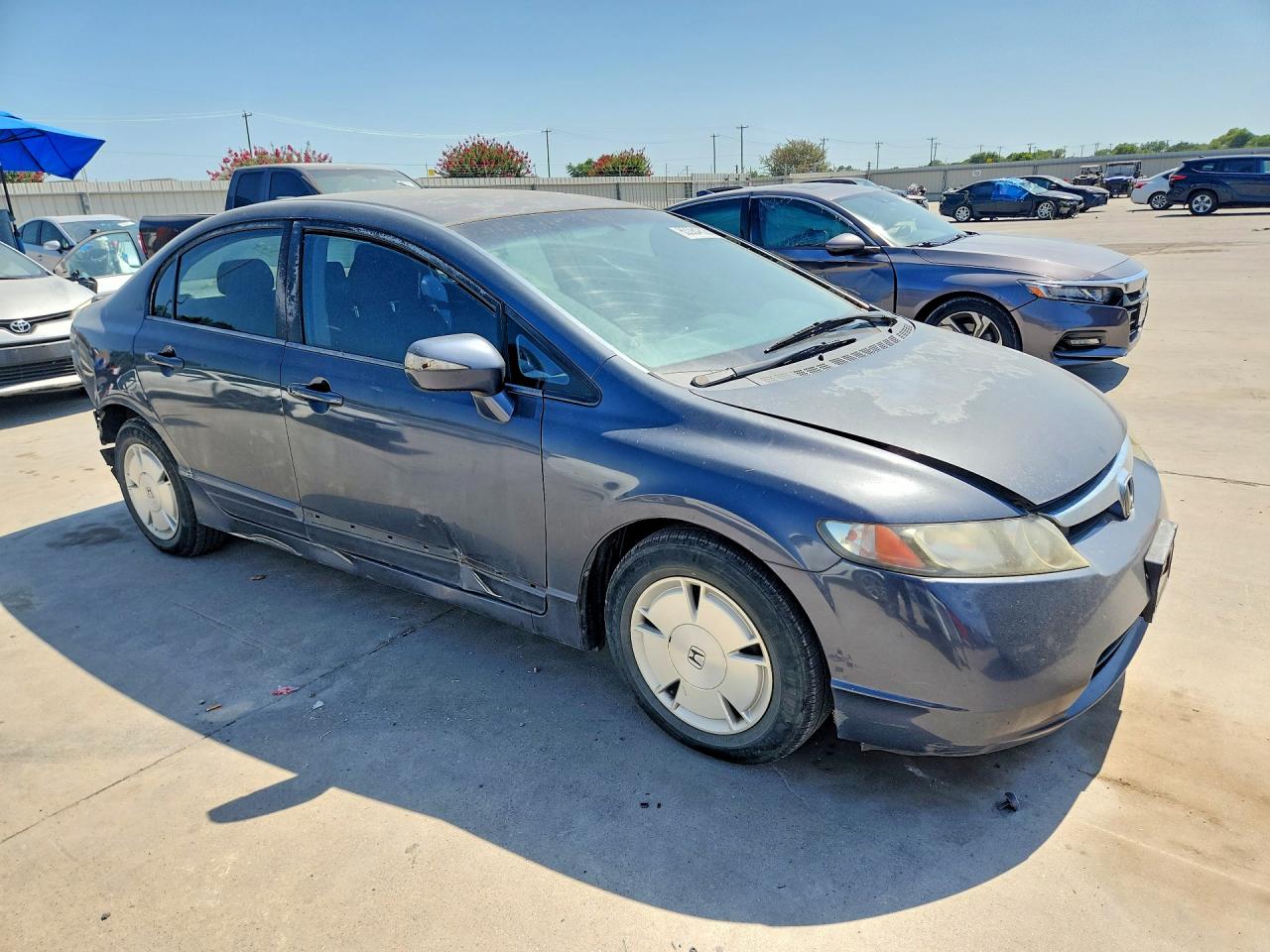 2008 Honda Civic Hybrid Blue vin: JHMFA36248S006299