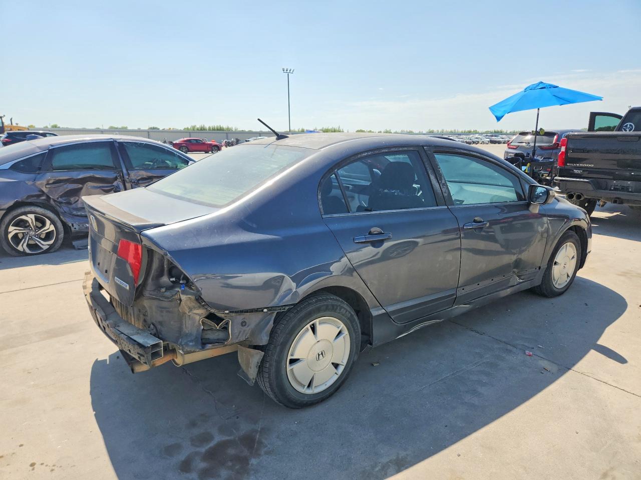 2008 Honda Civic Hybrid Blue vin: JHMFA36248S006299