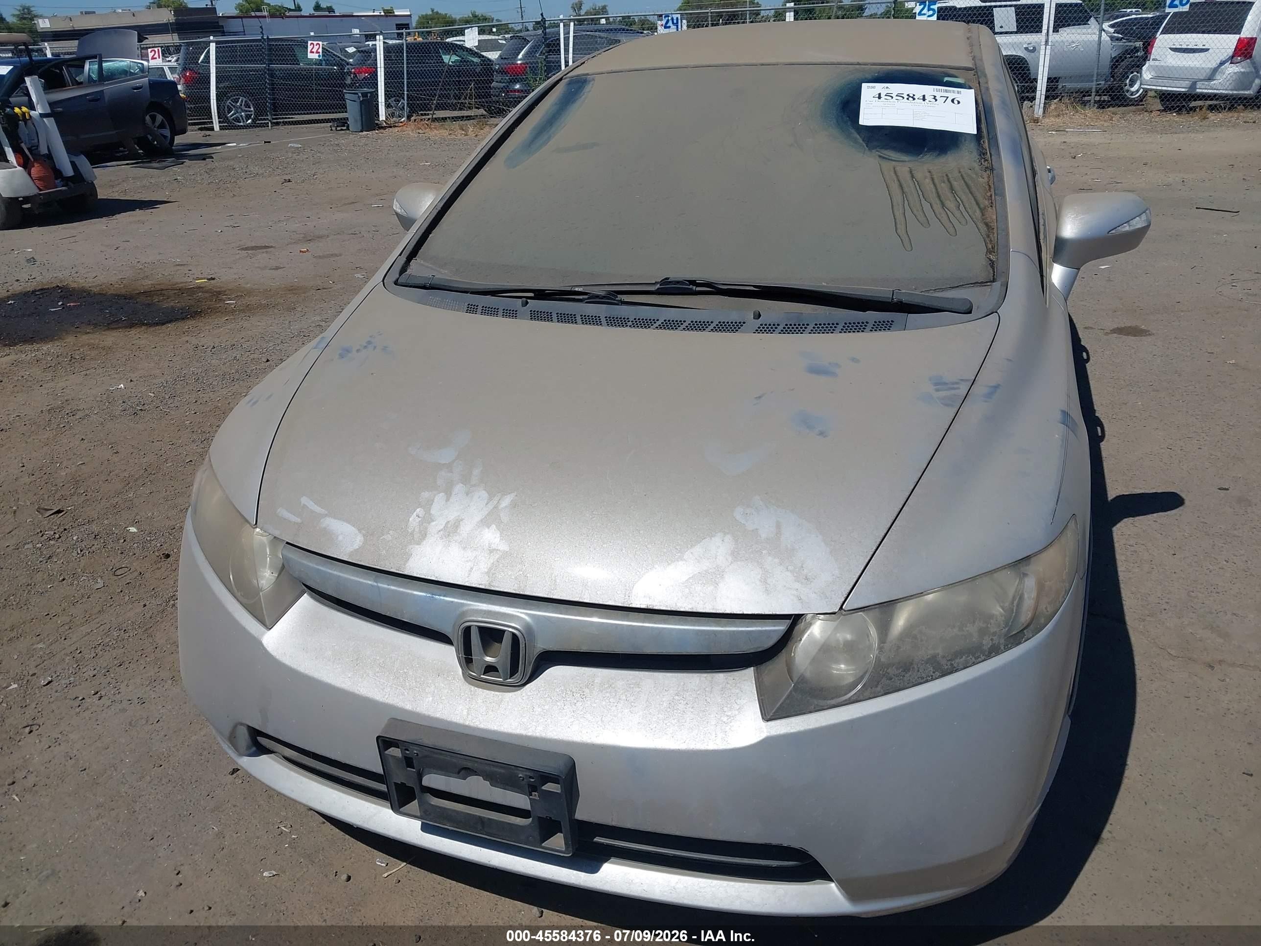 2008 Honda Civic Hybrid   Gray vin: JHMFA36248S011020